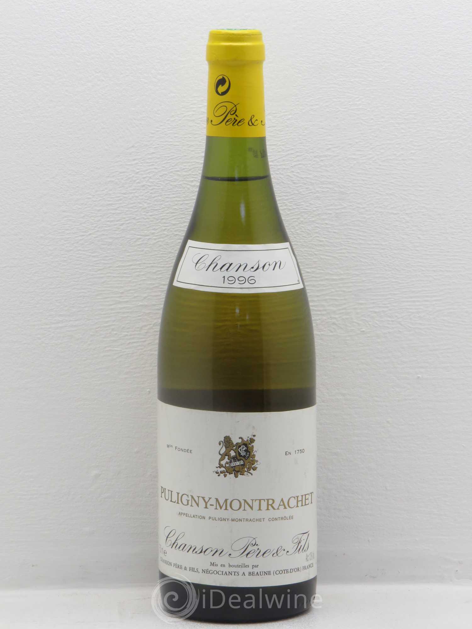 Puligny-Montrachet Chanson 1996 - Lot de 1 bouteille - 0