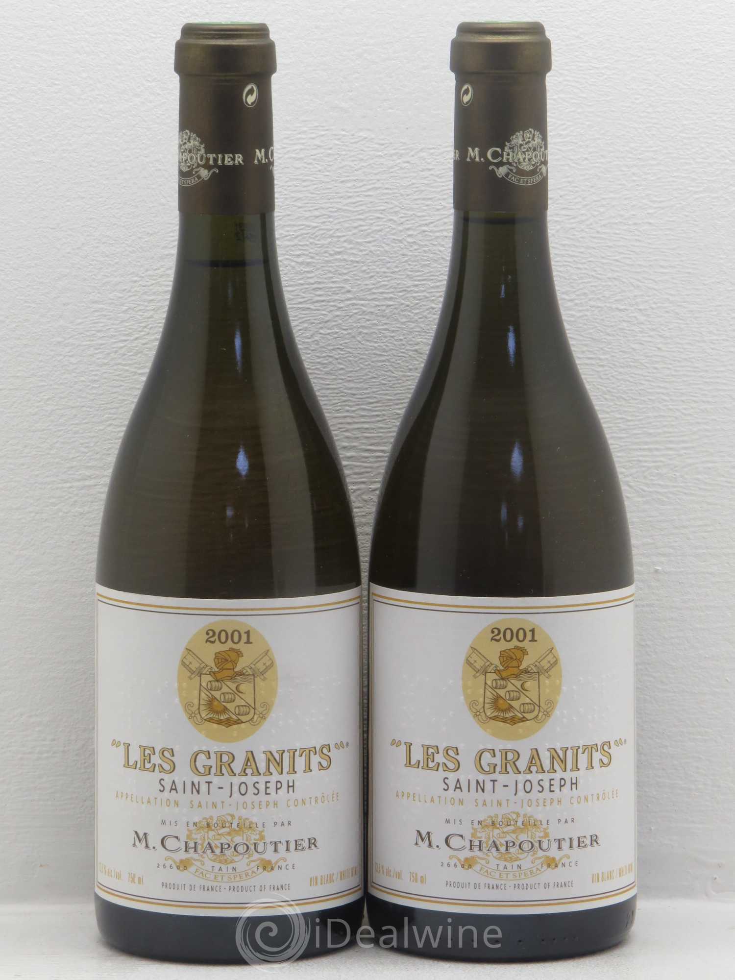 Saint-Joseph Les Granits Chapoutier 2001 - Lot de 2 bouteilles - 0