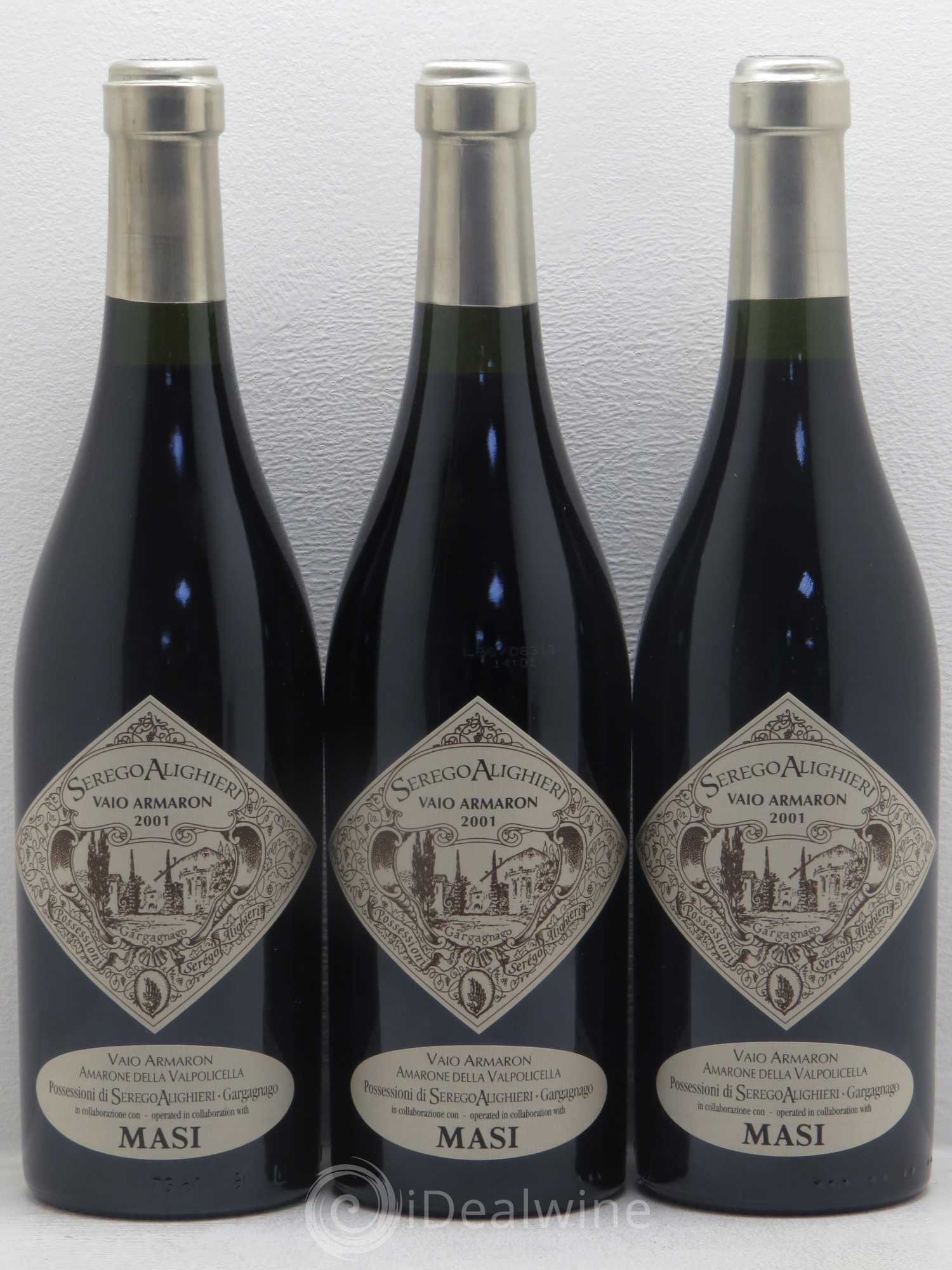 Italie Vaio Armaron Serego Alighieri Amarone della Valpolicella Classico 2001 - Posten von 3 Flaschen - 0