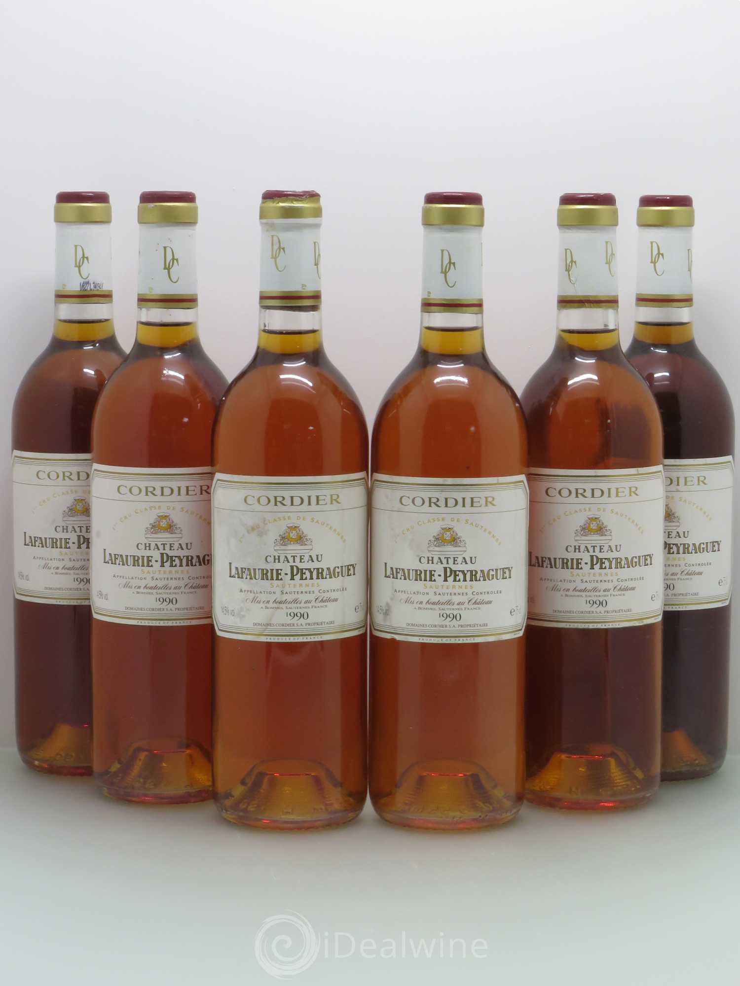 Château Lafaurie-Peyraguey 1er Grand Cru Classé 1990 - Lotto di 6 bottiglie - 0