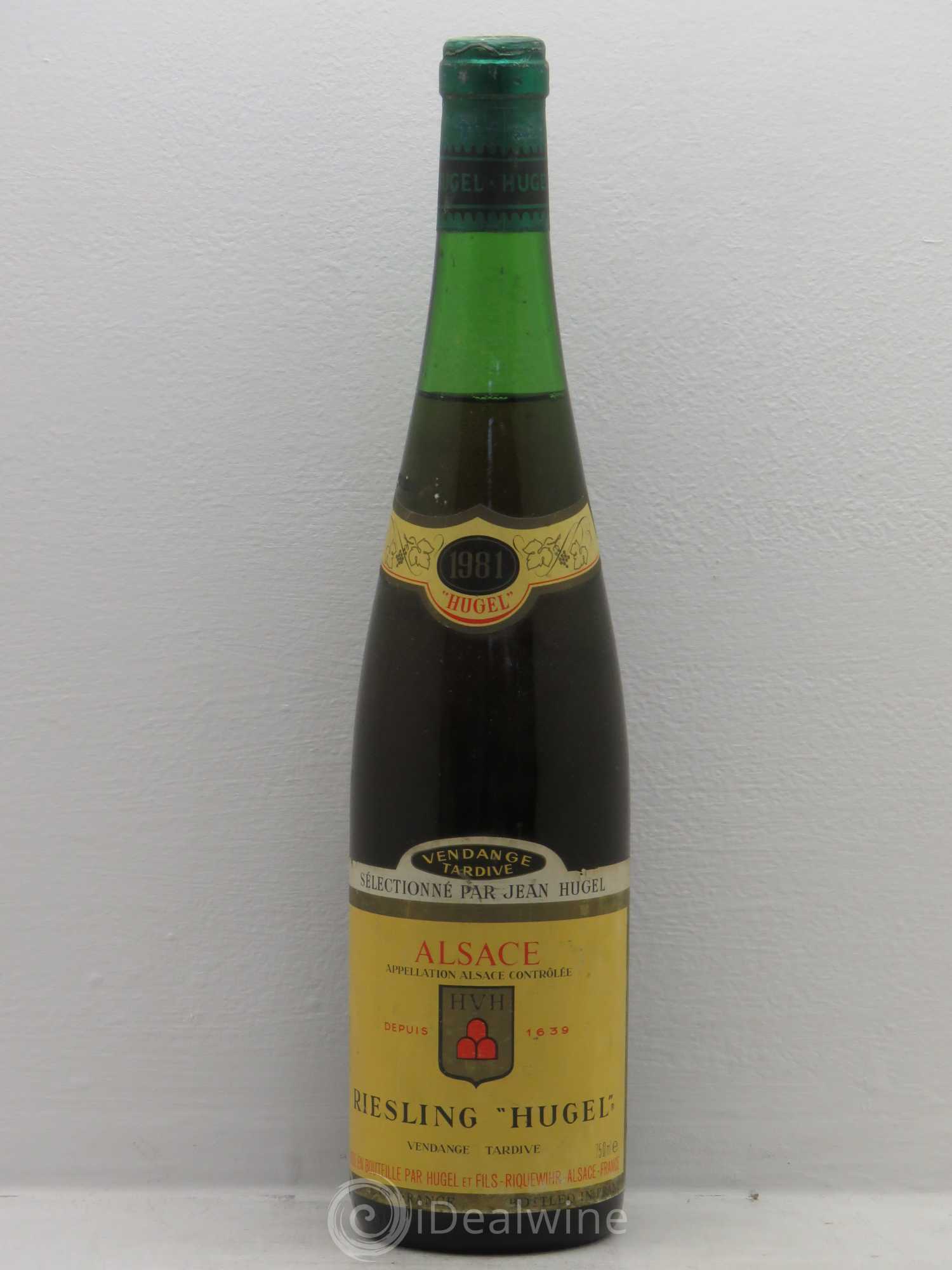 Riesling Vendanges Tardives Hugel (Domaine) 1981 - Posten von 1 Flasche - 0