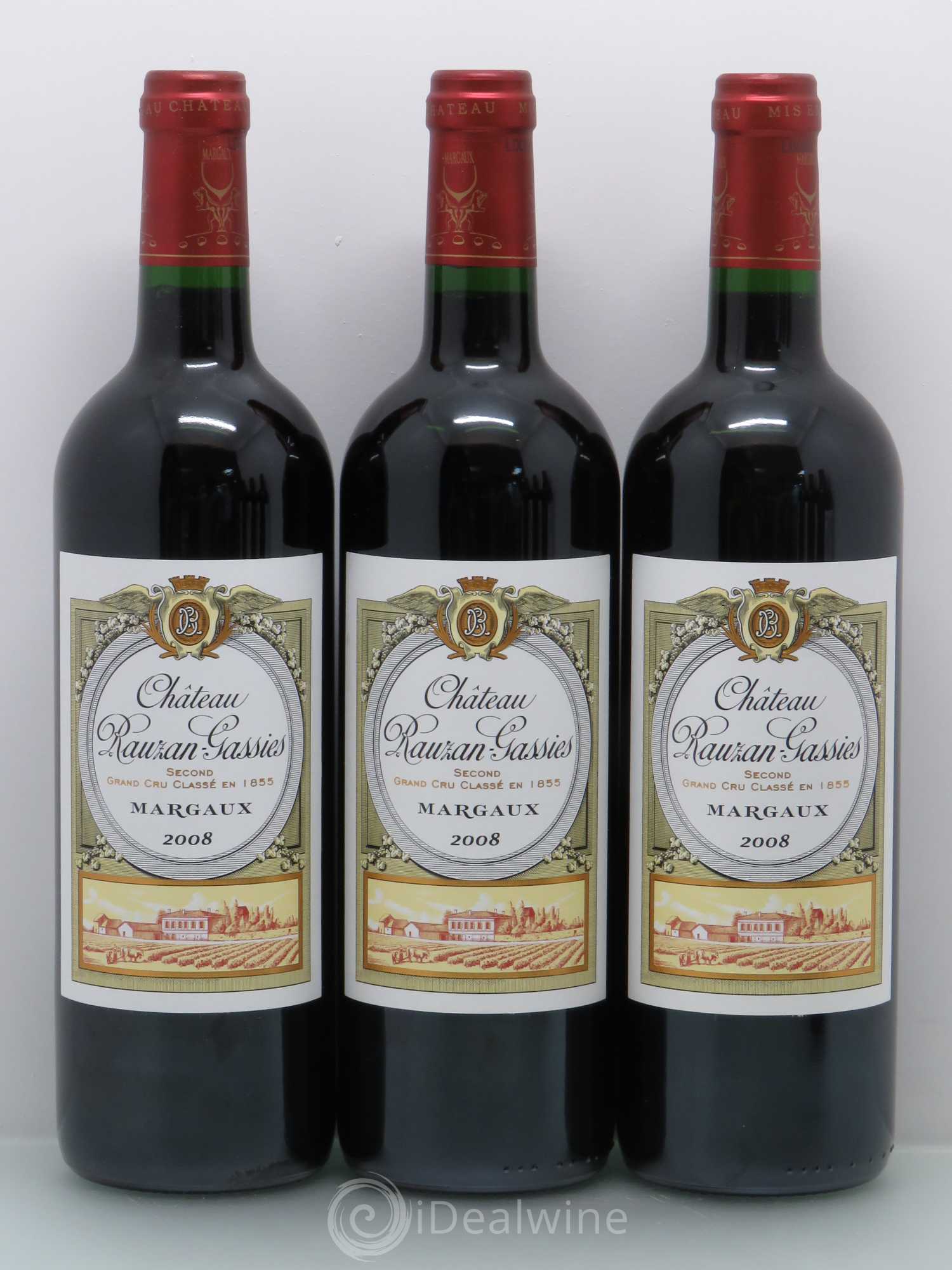 Château Rauzan-Gassies 2ème Grand Cru Classé 2008 - Lot de 6 bouteilles - 1