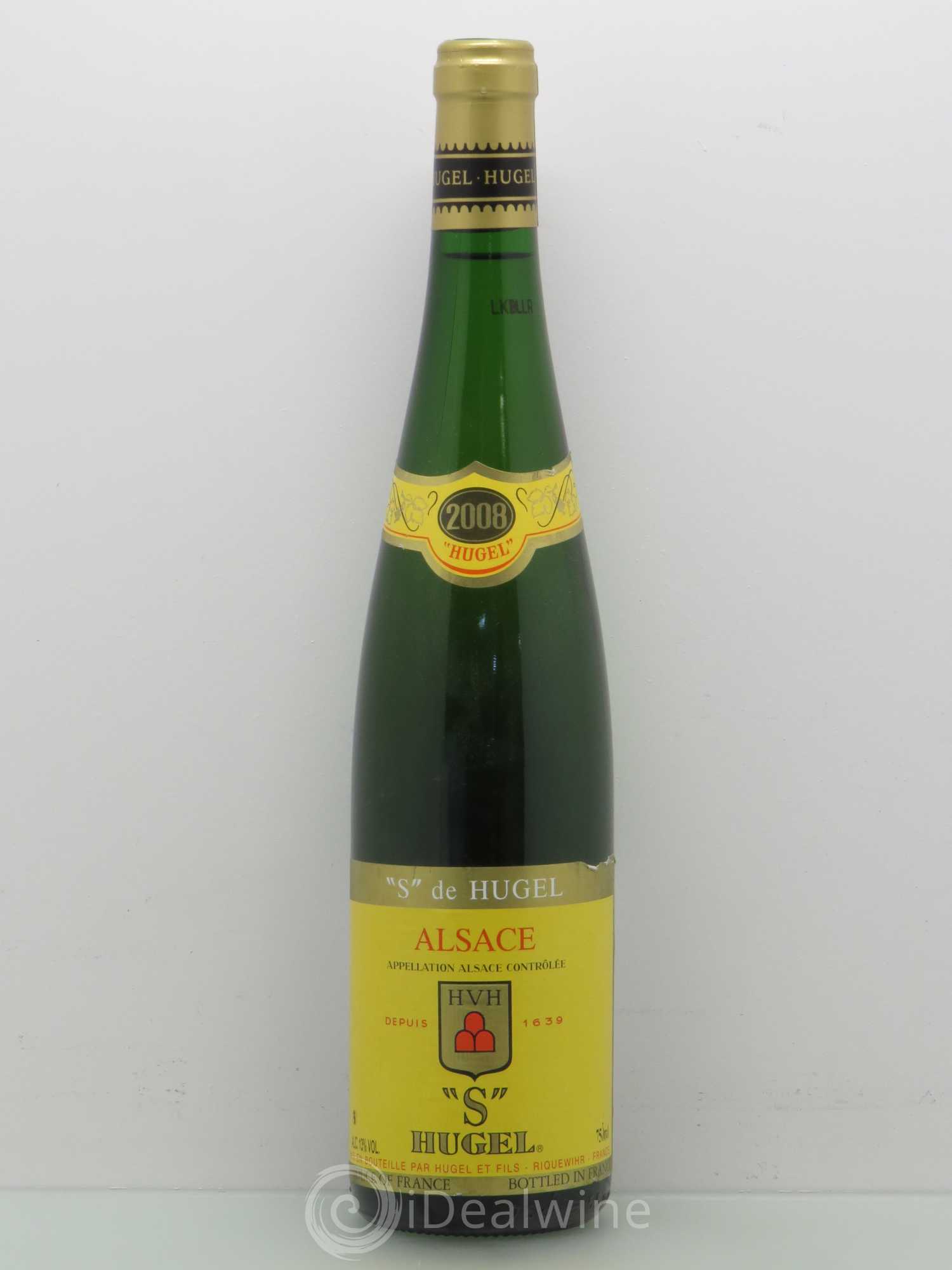 Alsace S de Hugel (sans prix de réserve) 2008 - Posten von 1 Flasche - 0