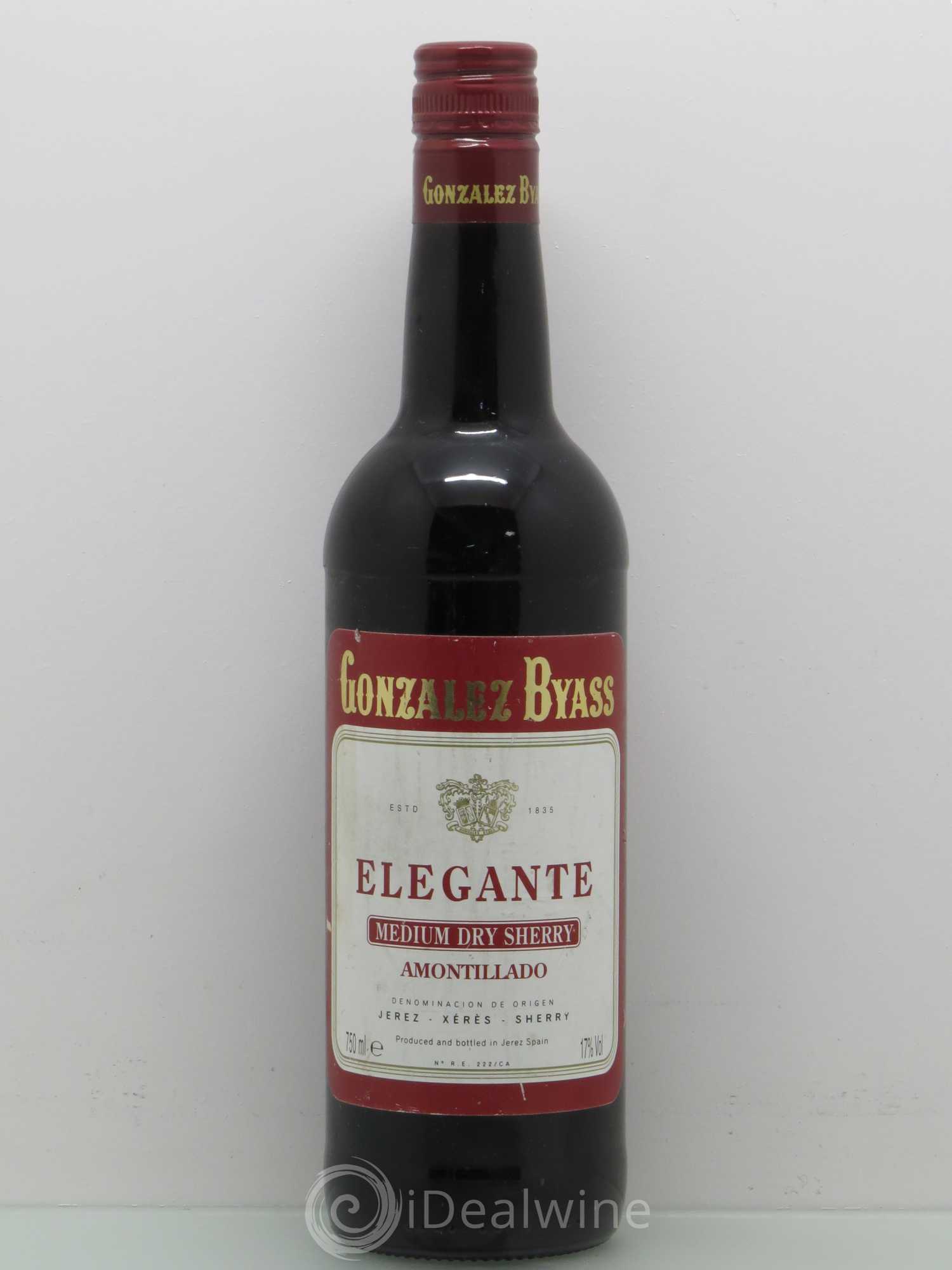 Divers Gonzalez Byass Elegante Amontillado Medium Dry Sherry (sans prix de réserve) - Posten von 1 Flasche - 0