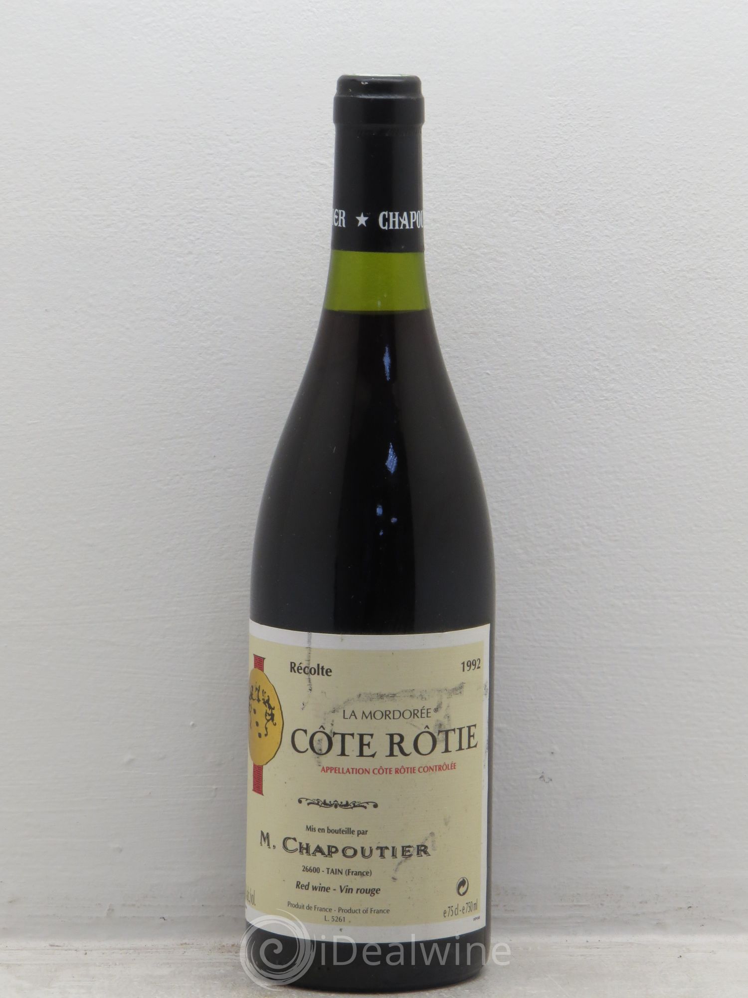 Côte-Rôtie La Mordorée Chapoutier 1992 - Lot de 6 bouteilles - 0