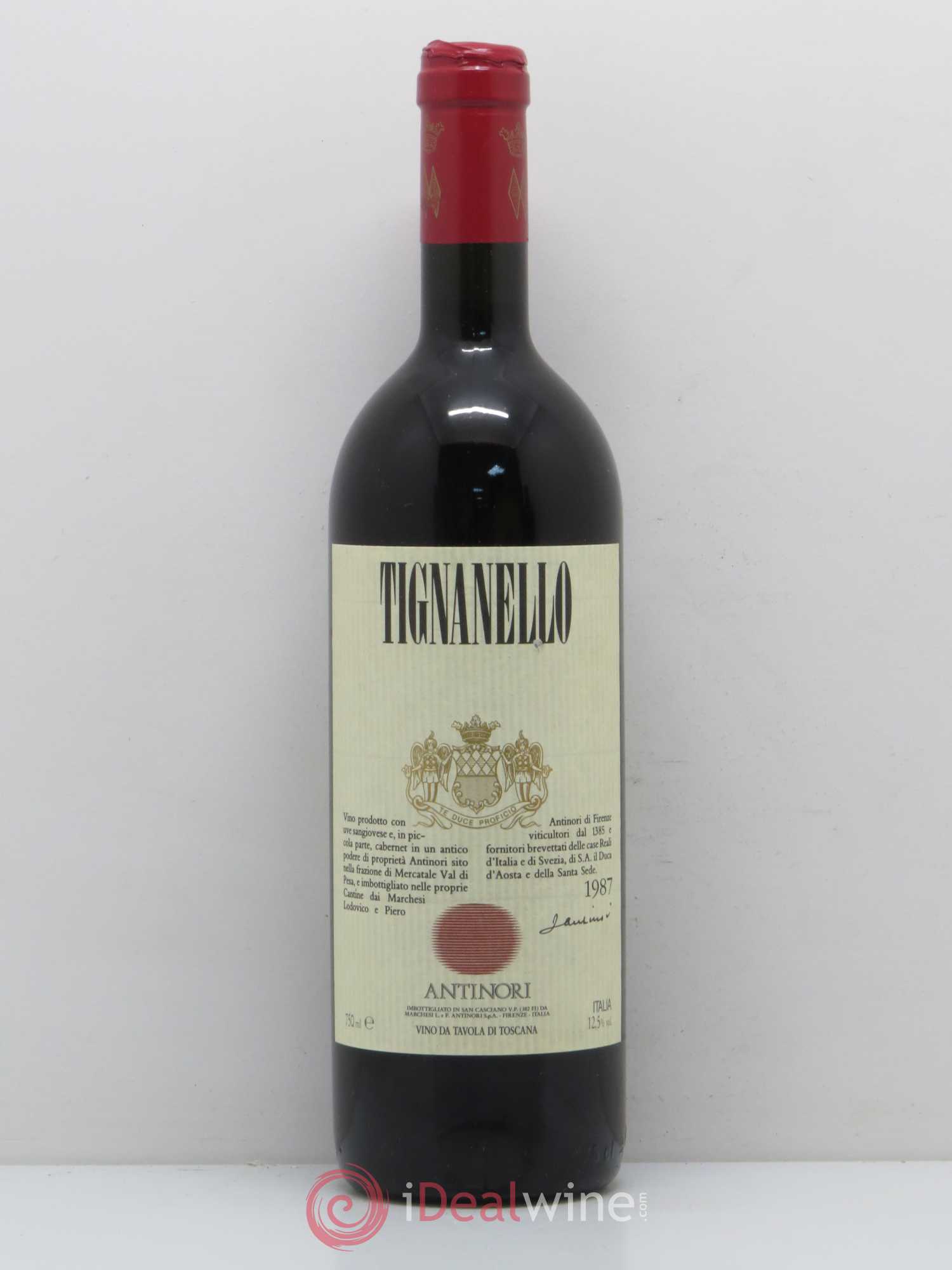 Toscana IGT Tignanello Tenuta Tignanello - Marchesi Antinori 1987 - Lot de 1 bouteille - 0