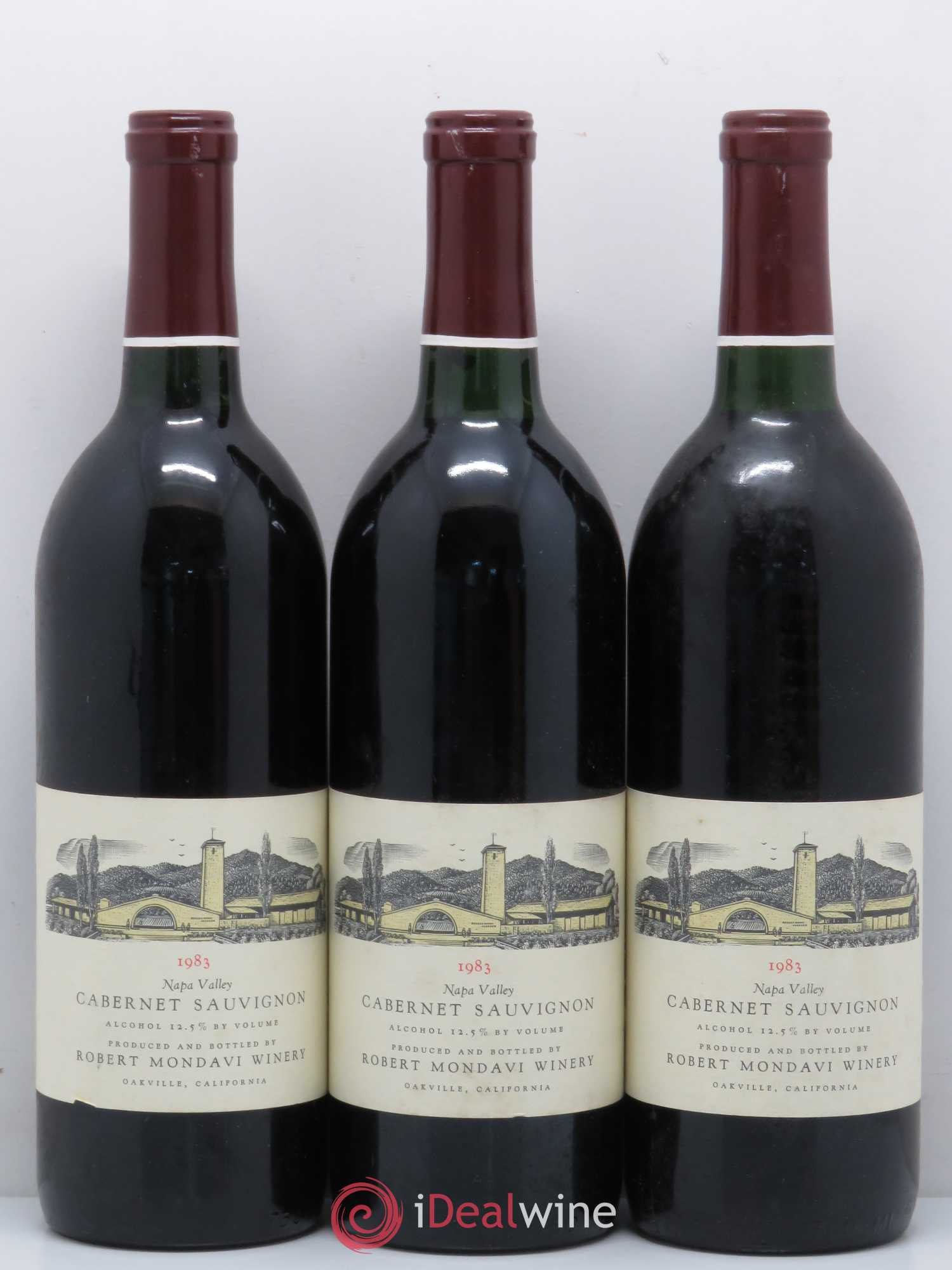 USA Cabernet Sauvignon Robert Mondavi Napa Valley 1983 - Posten von 3 Flaschen - 0