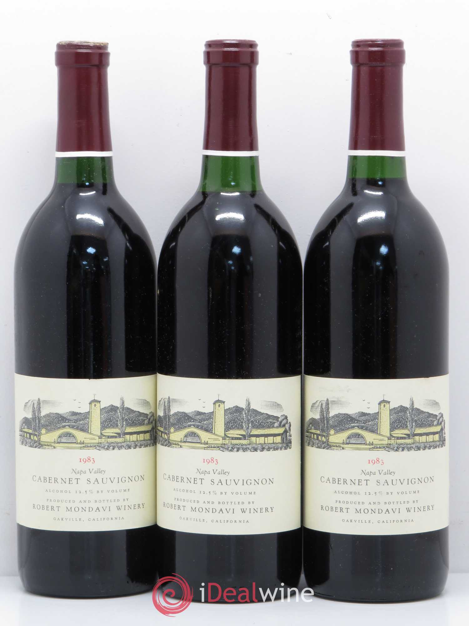 Cabernet Sauvignon Oakville Mondavi Winery 1983 - Lot de 12 bouteilles - 2