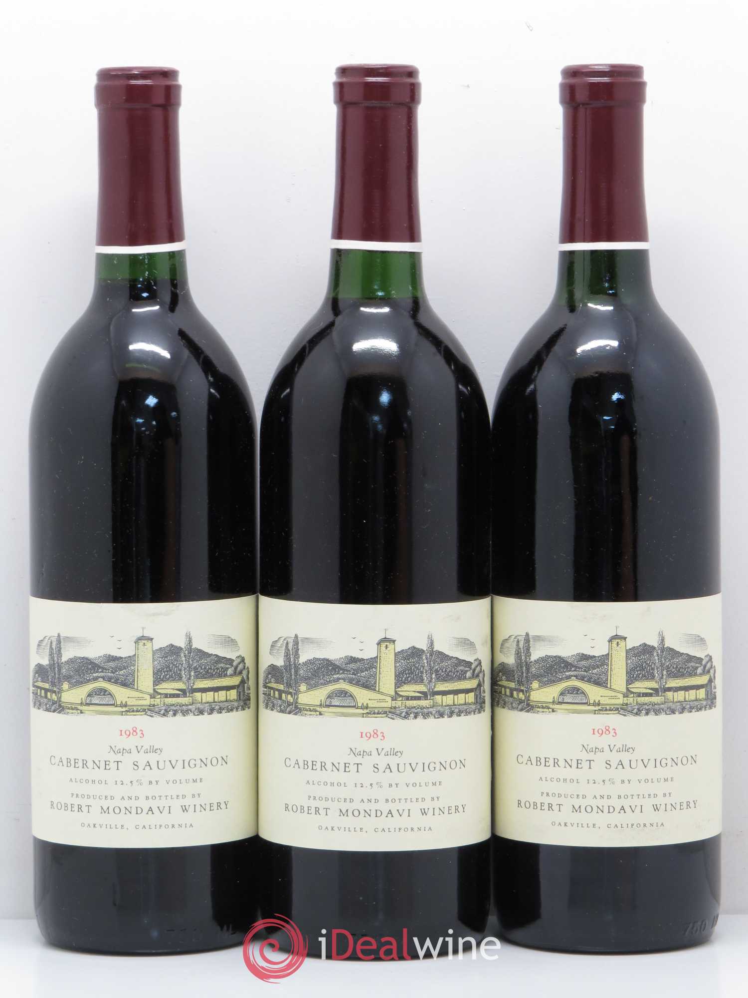 Cabernet Sauvignon Oakville Mondavi Winery 1983 - Lot de 12 bouteilles - 3