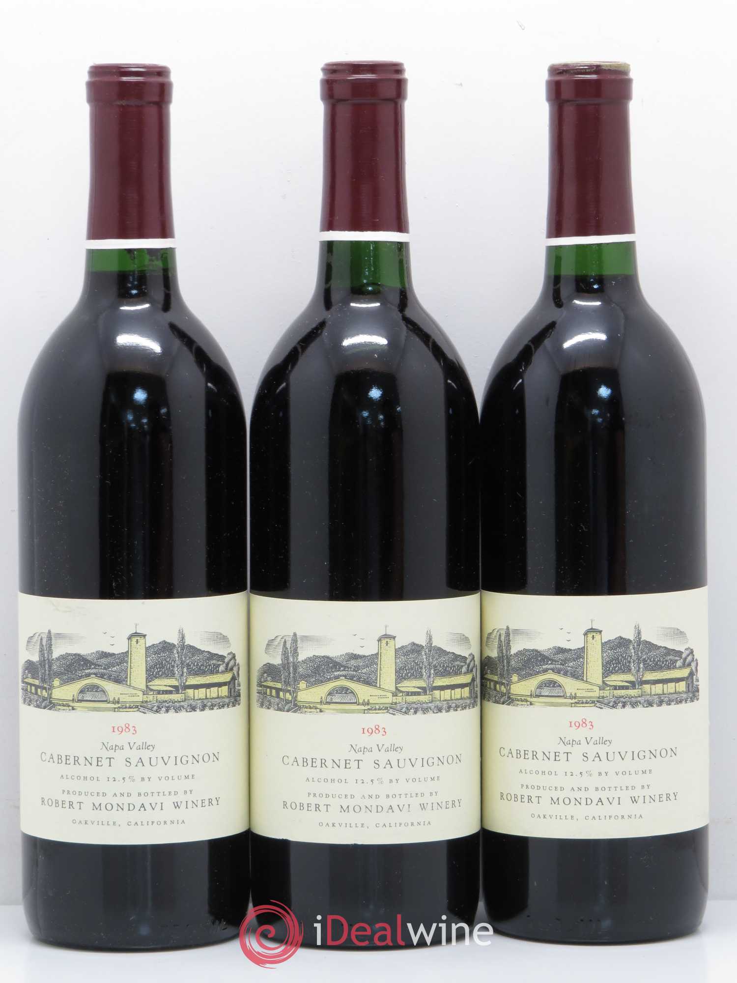 Cabernet Sauvignon Oakville Mondavi Winery 1983 - Lot de 12 bouteilles - 4