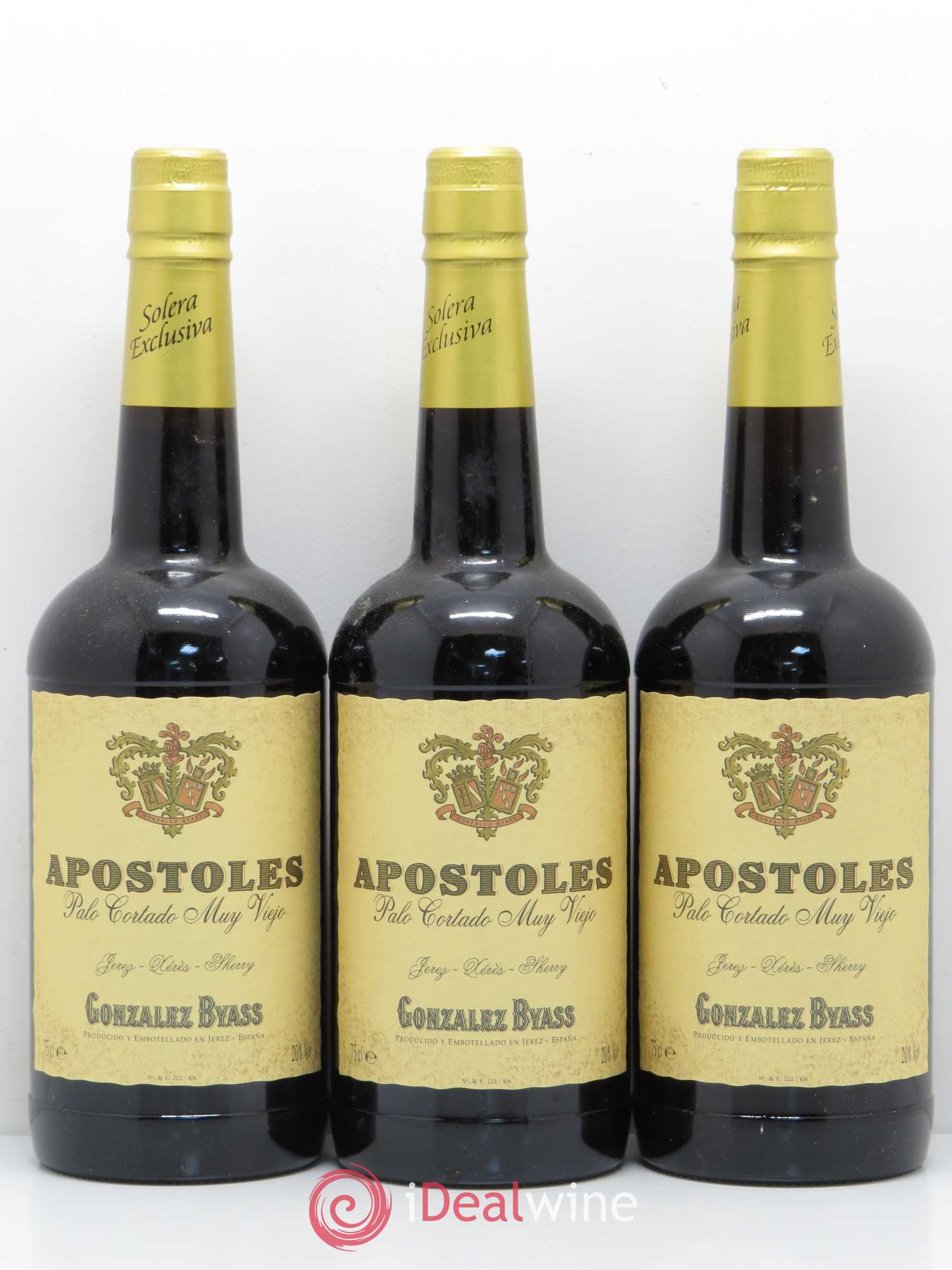 Espagne Jerez Gonzalez Byass Apostoles Palo Cortado Muy Viejo - Posten von 3 Flaschen - 0