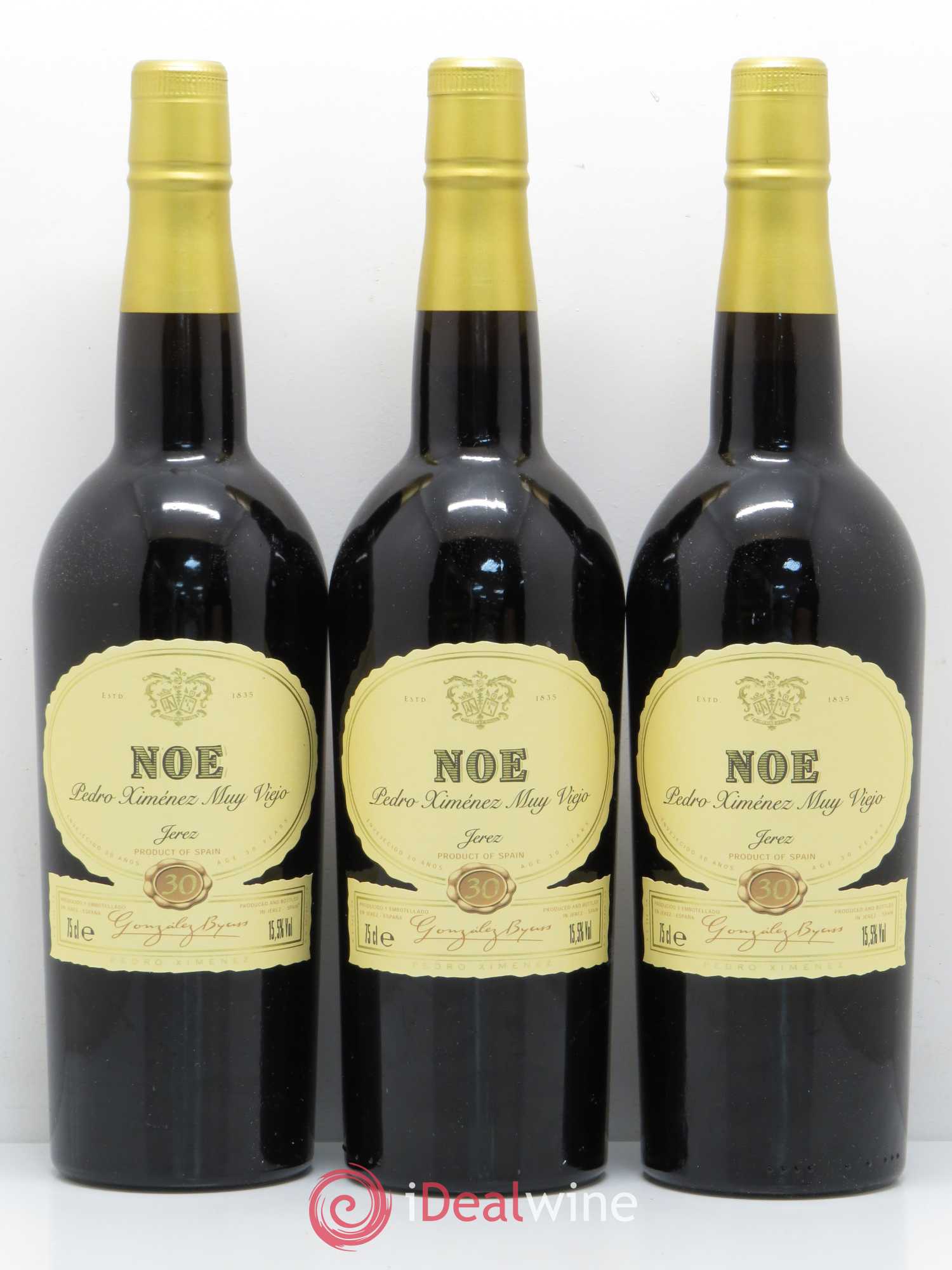 Espagne Jerez Gonzalez Byass Noé 30 ans Pedro Ximenez (sans prix de réserve) - Posten von 12 Flaschen - 2
