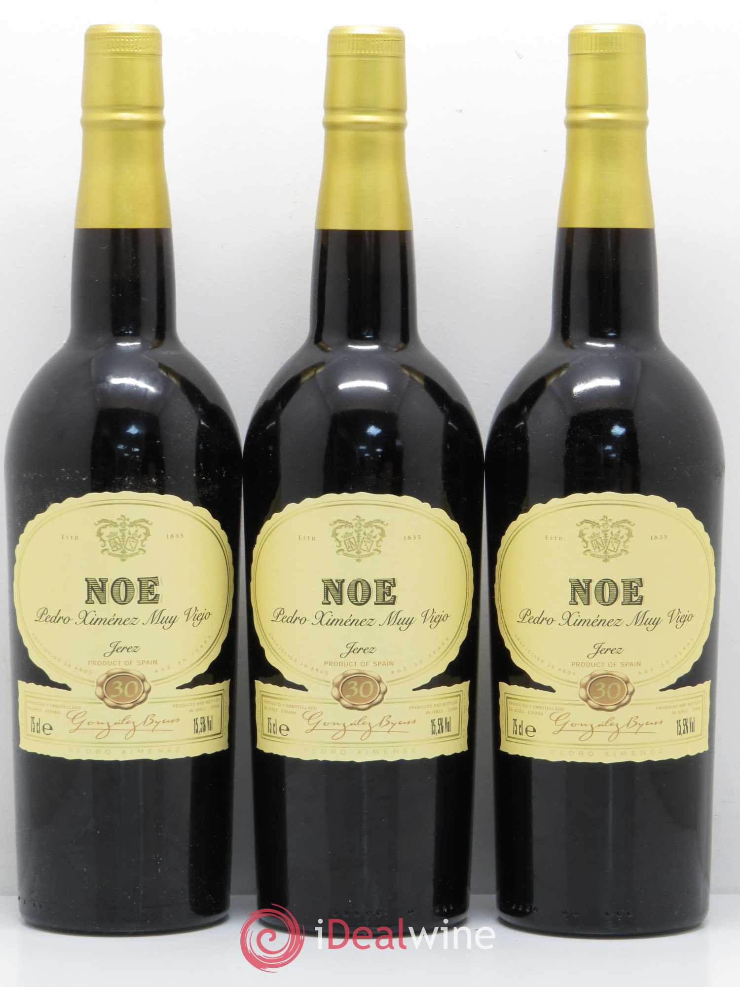 Espagne Jerez Gonzalez Byass Noé 30 ans Pedro Ximenez - Lot de 6 bouteilles - 1