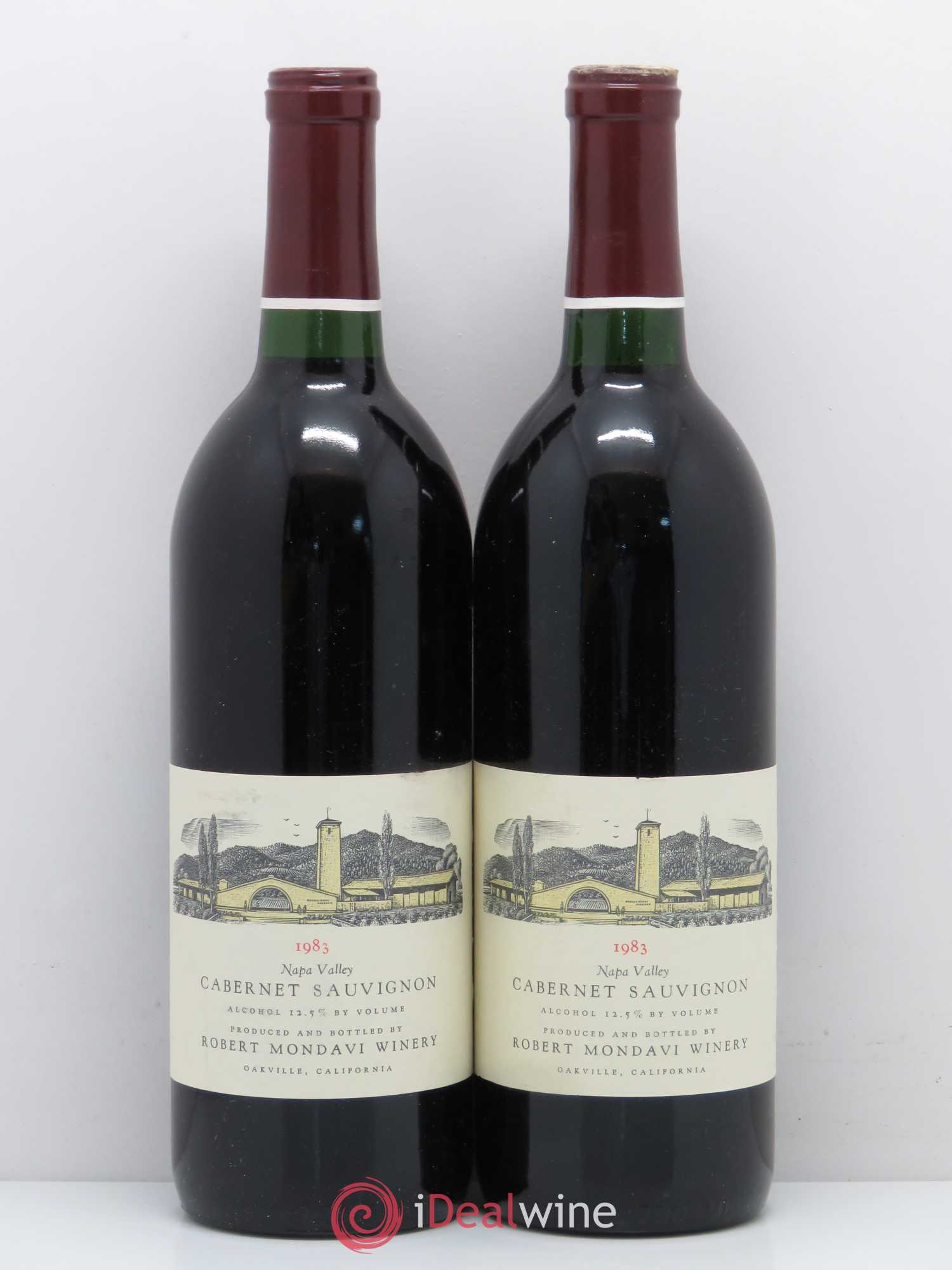 Cabernet Sauvignon Oakville Mondavi Winery 1983 - Lot de 2 bouteilles - 0