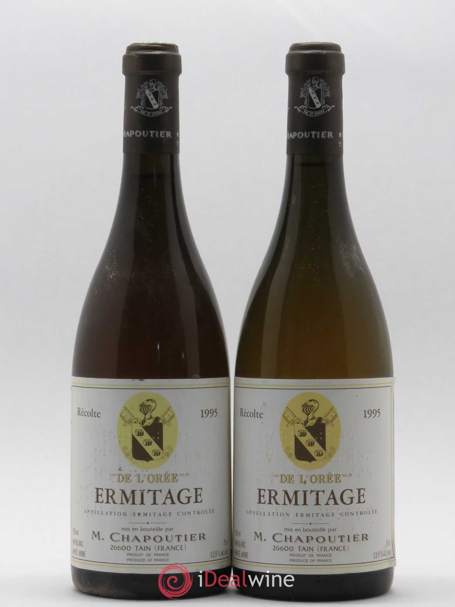 Hermitage Ermitage de l'Orée Chapoutier 1995 - Lot de 2 bouteilles - 0