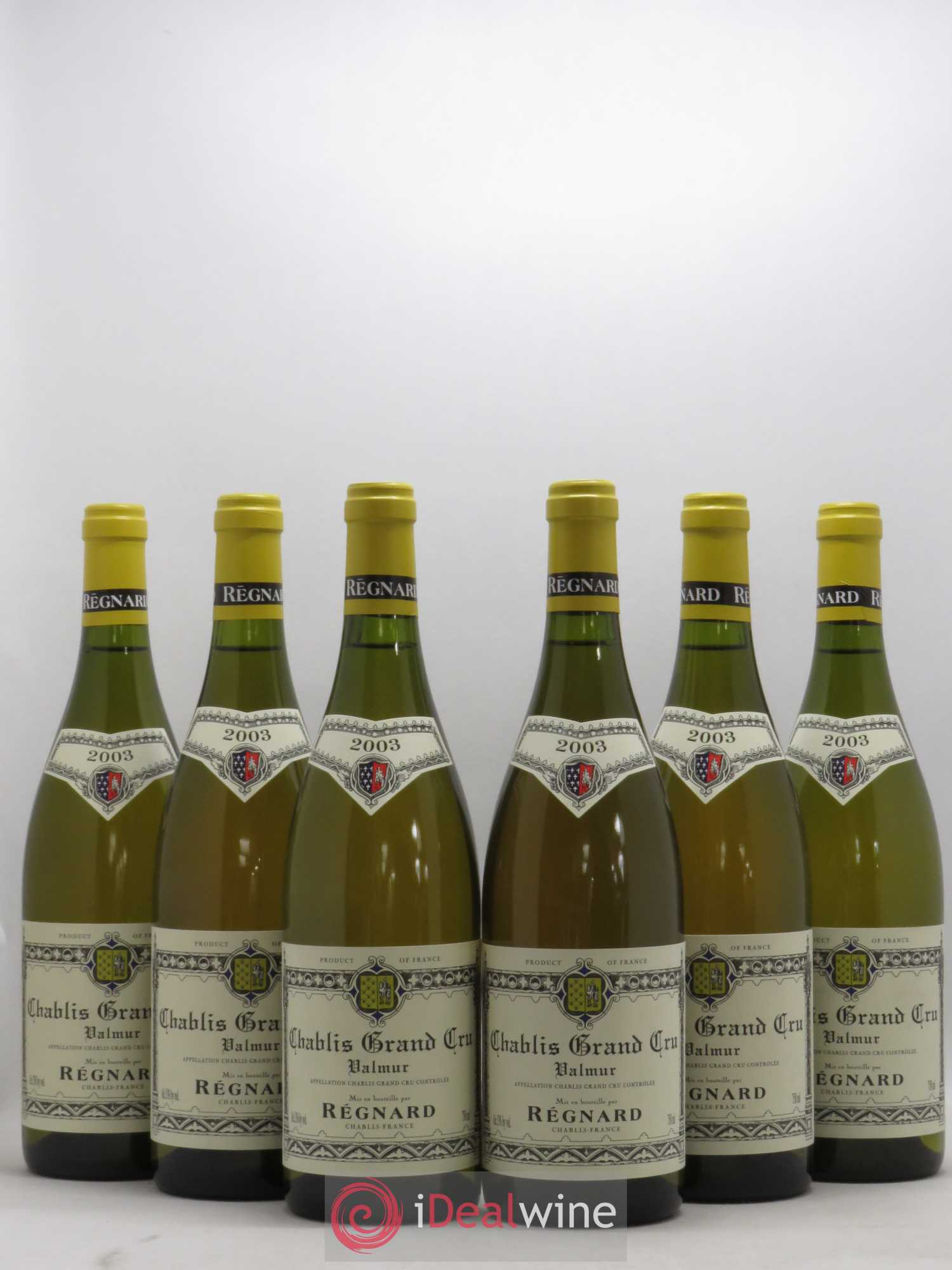 Chablis Grand Cru Valmur Maison Regnard 2003 - Posten von 6 Flaschen - 0