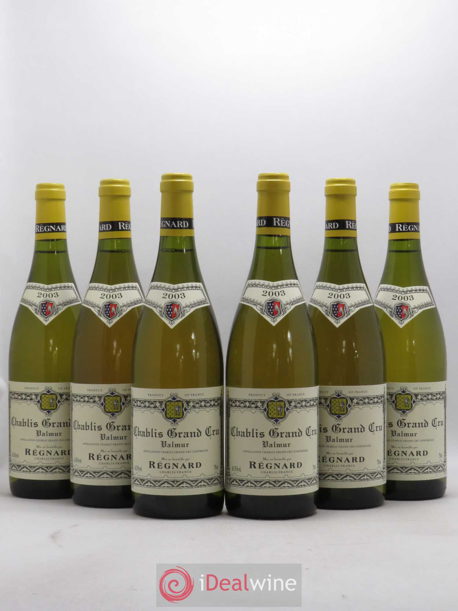 Chablis Grand Cru Valmur Maison Regnard 2003 - Posten von 6 Flaschen - 0