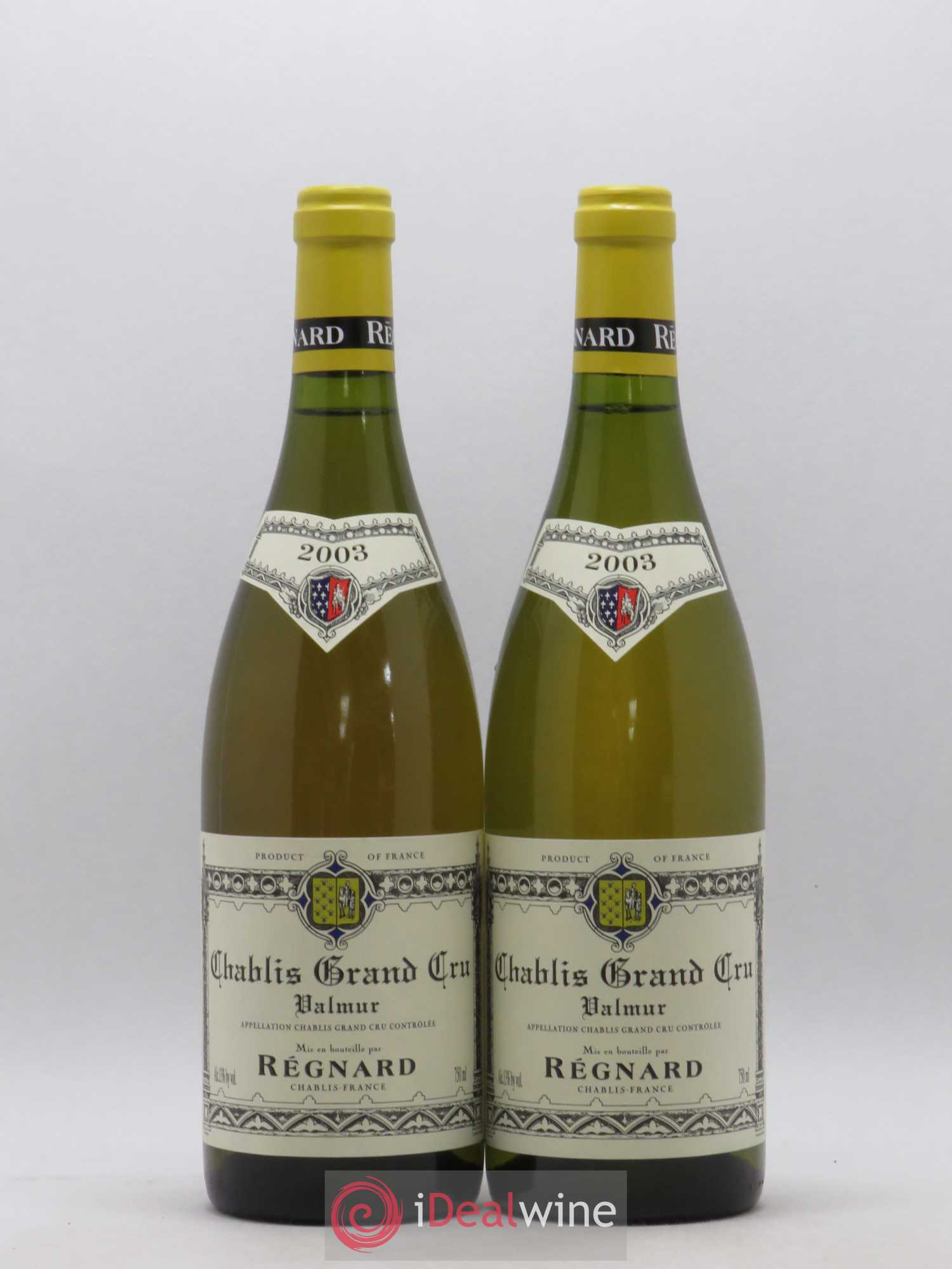 Chablis Grand Cru Valmur Maison Regnard 2003 - Posten von 2 Flaschen - 0
