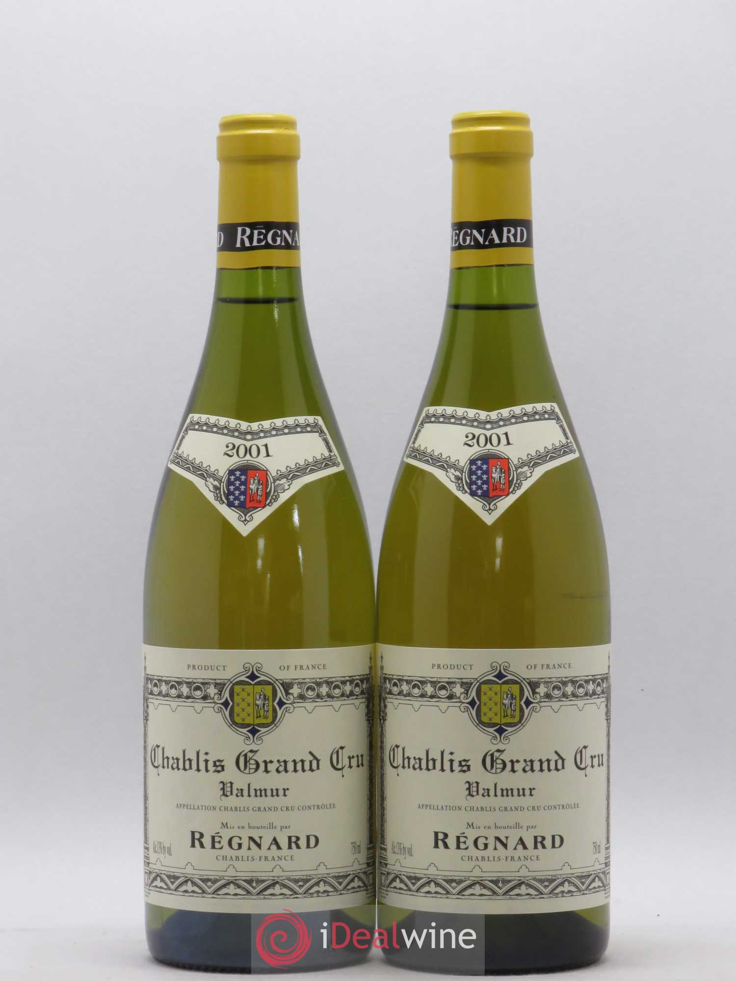 Chablis Grand Cru Valmur Maison Regnard 2001 - Posten von 2 Flaschen - 0