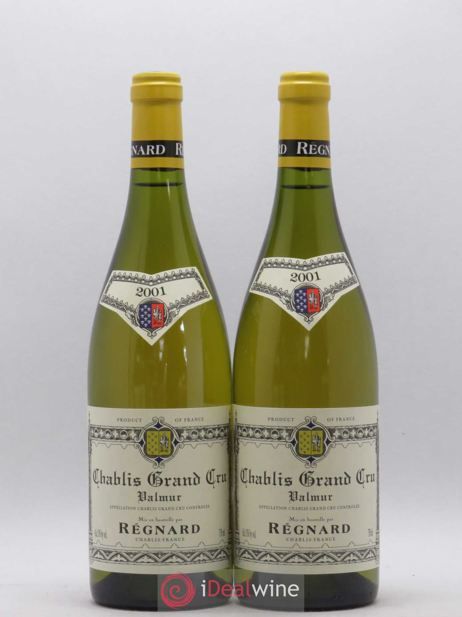 Chablis Grand Cru Valmur Maison Regnard 2001 - Posten von 2 Flaschen - 0