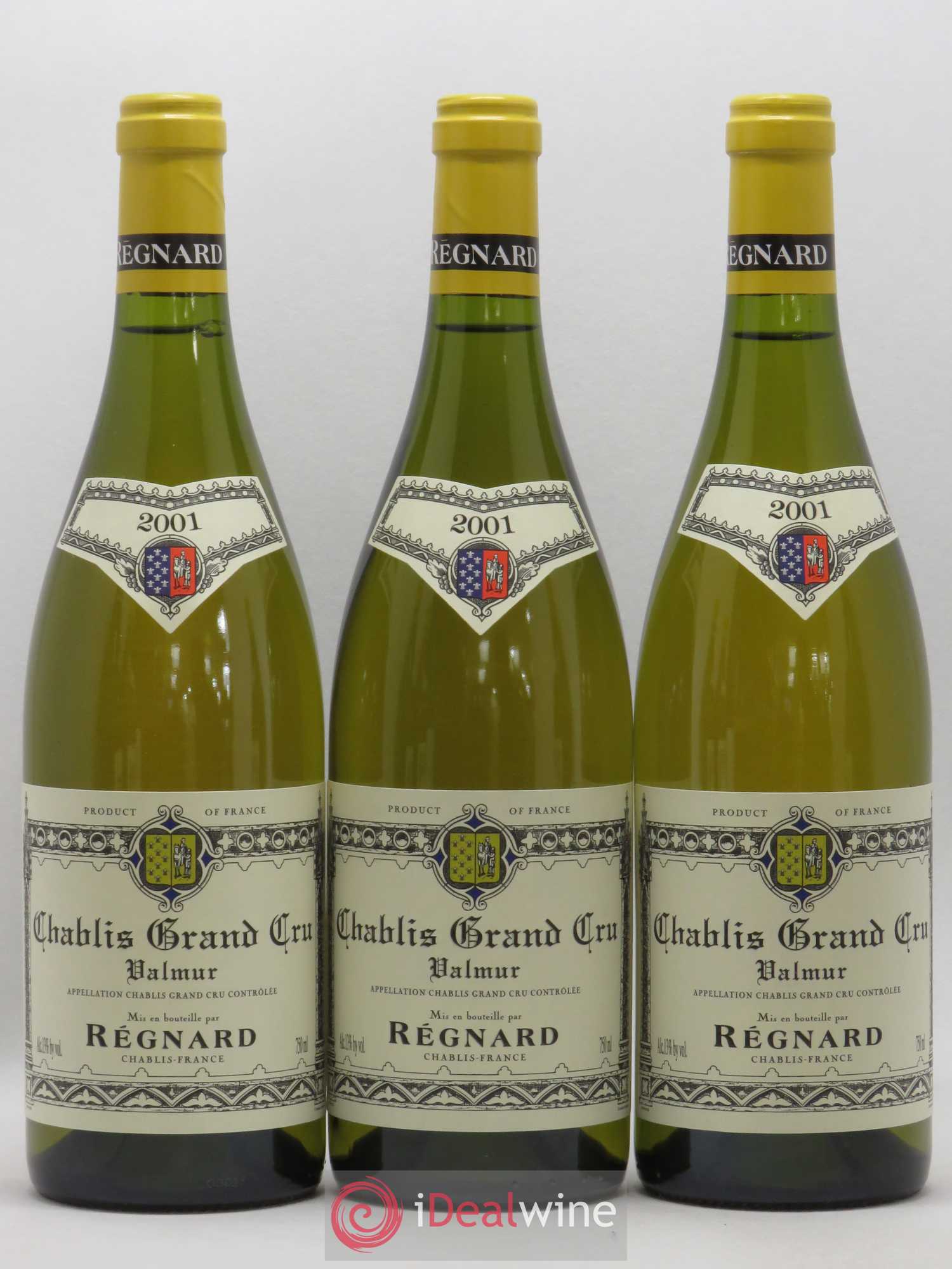Chablis Grand Cru Valmur Régnard 2001 - Lot de 6 bouteilles - 2