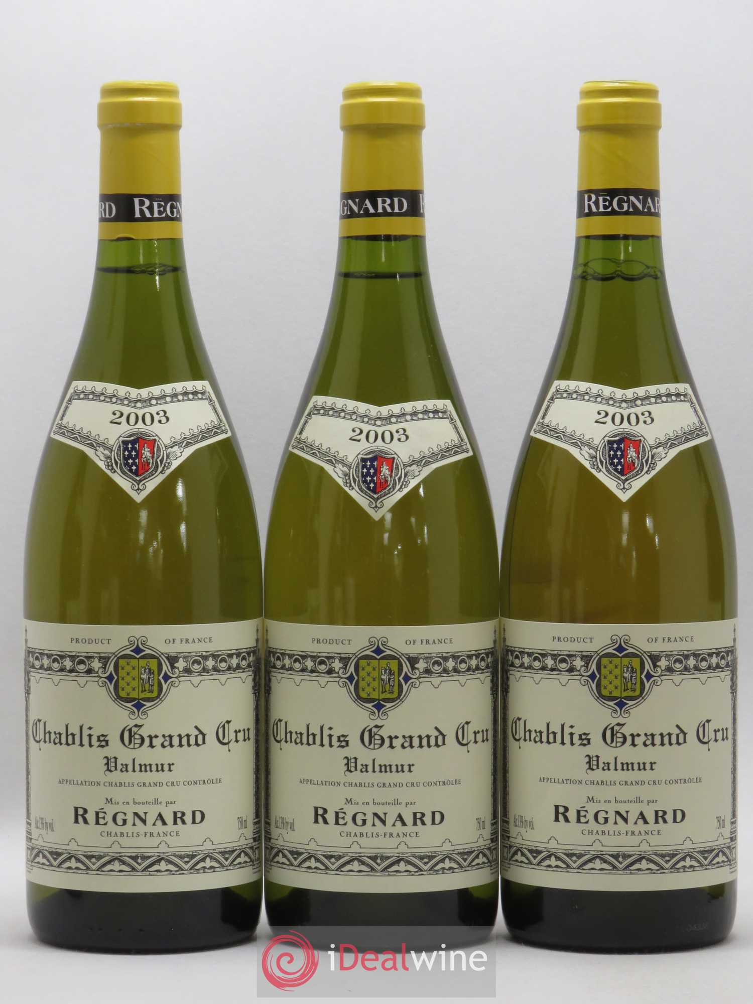 Chablis Grand Cru Valmur Régnard 2003 - Lot de 6 bouteilles - 1