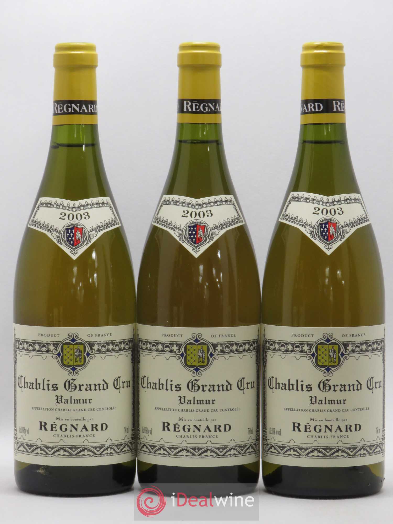 Chablis Grand Cru Valmur Régnard 2003 - Lot de 6 bouteilles - 2