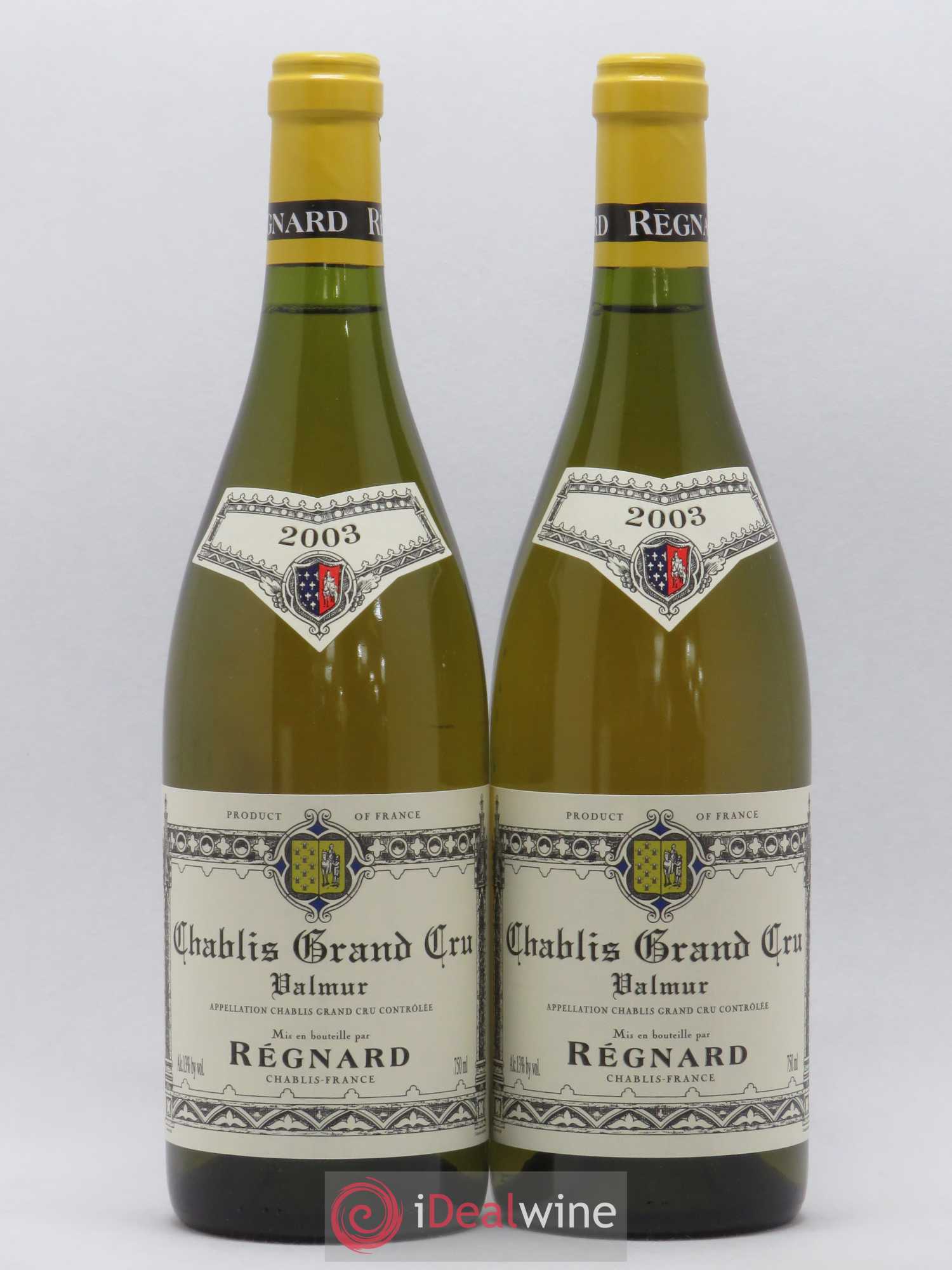 Chablis Grand Cru Valmur Régnard 2003 - Lot de 2 bouteilles - 0