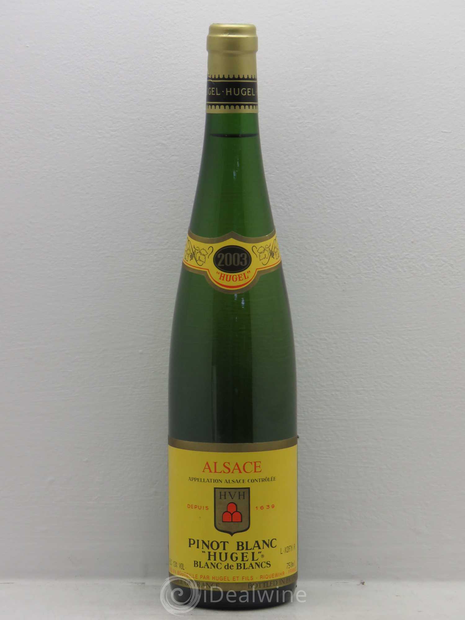Alsace Pinot Blanc Hugel Blanc de Blancs 2003 - Posten von 1 Flasche - 0