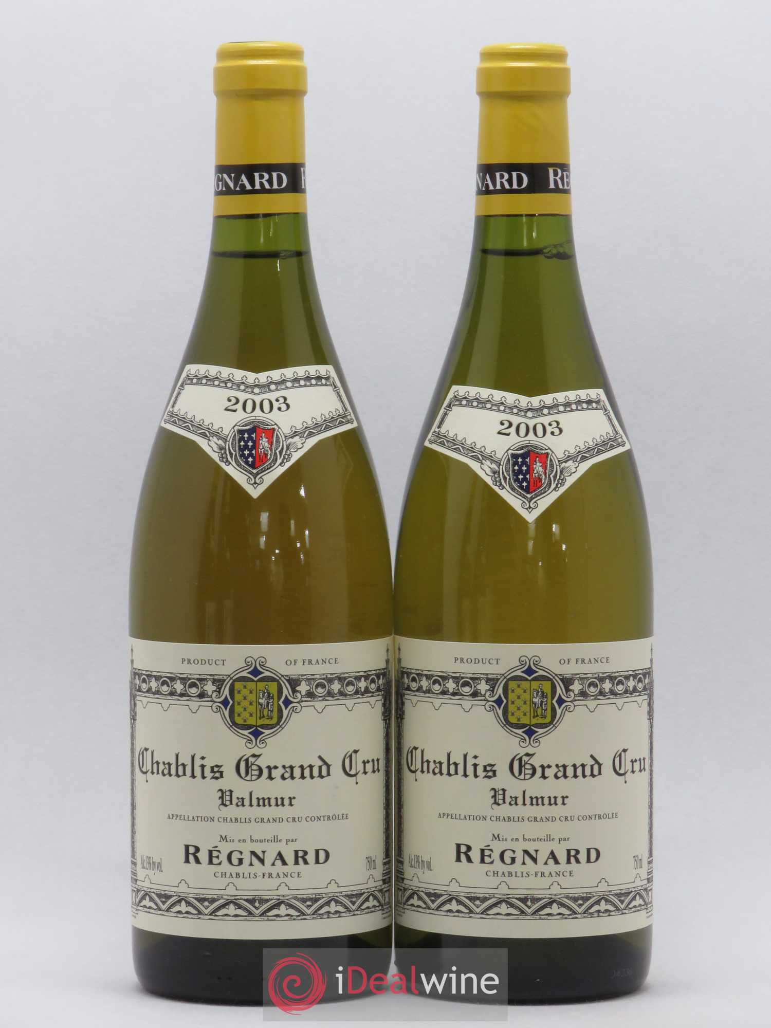 Chablis Grand Cru Valmur Régnard 2003 - Lot de 2 bouteilles - 0