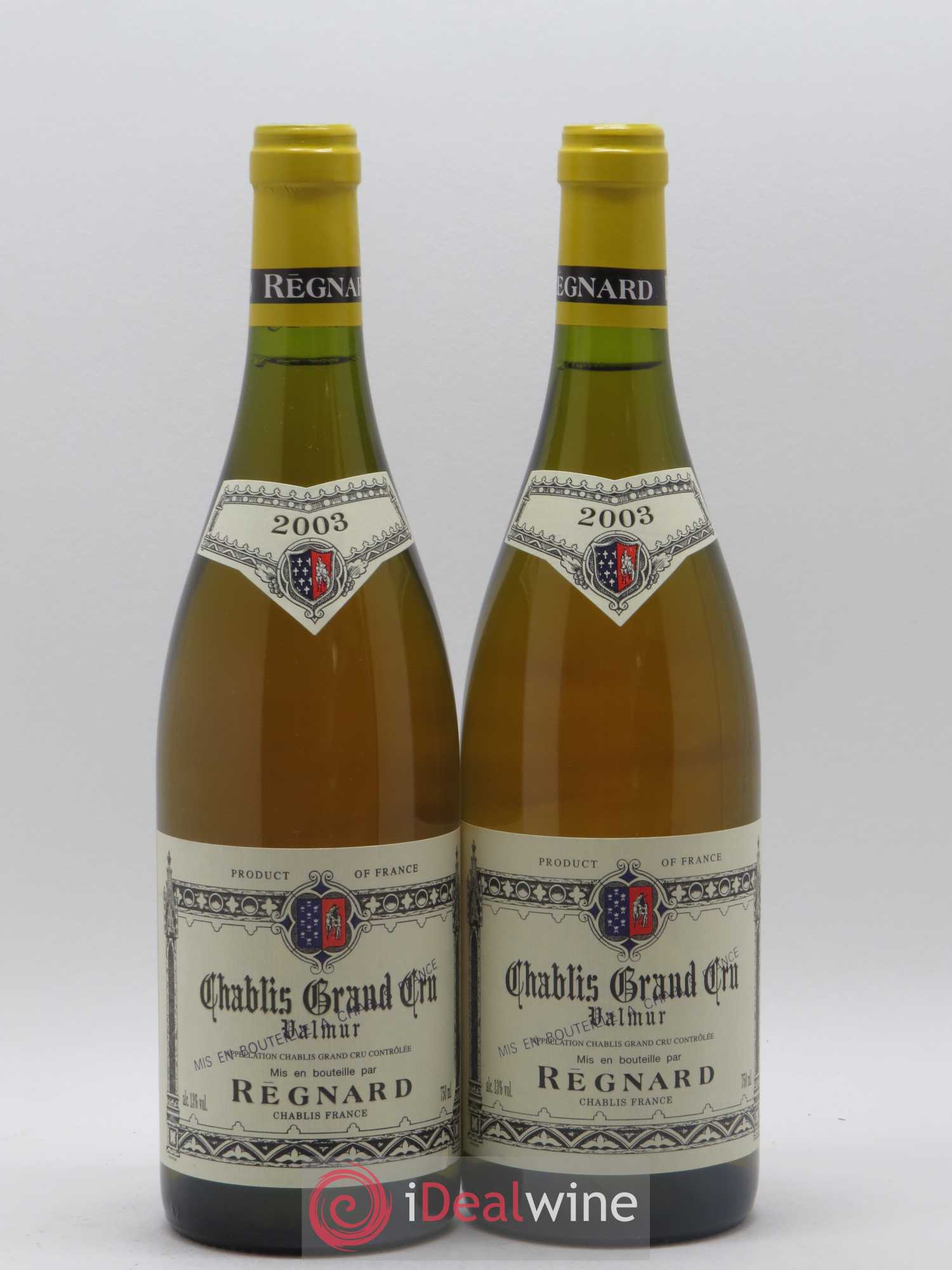 Chablis Grand Cru Valmur Regnard 2003 - Lot de 2 bouteilles - 0