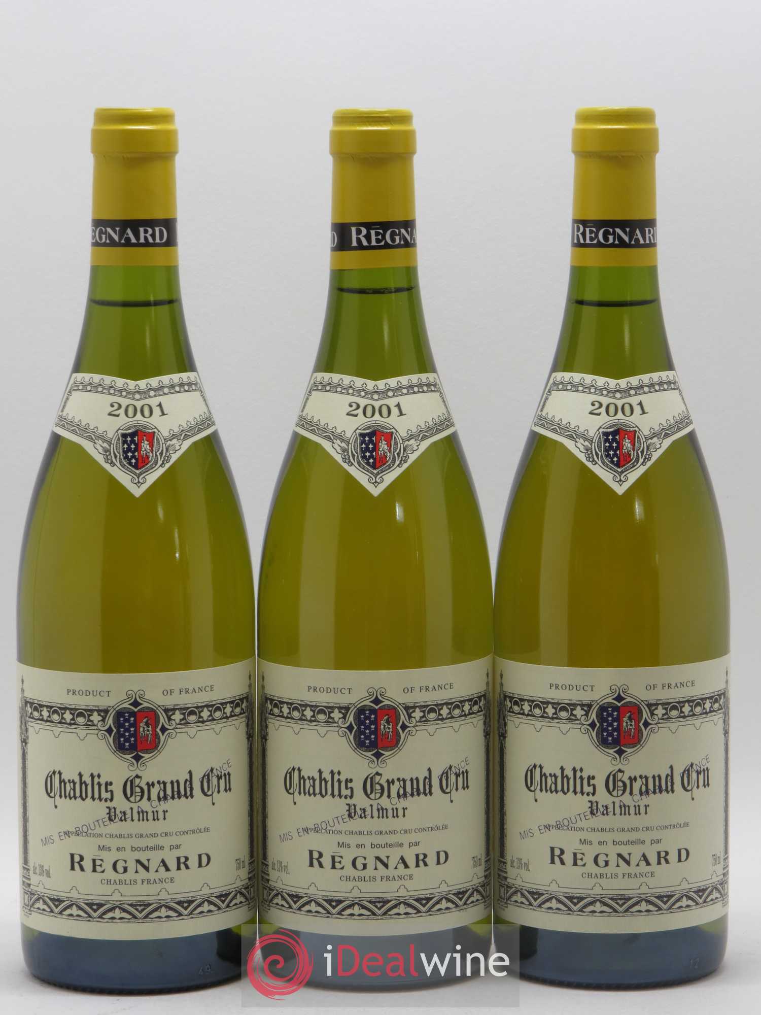 Chablis Grand Cru Valmur Regnard 2001 - Lot de 6 bouteilles - 1