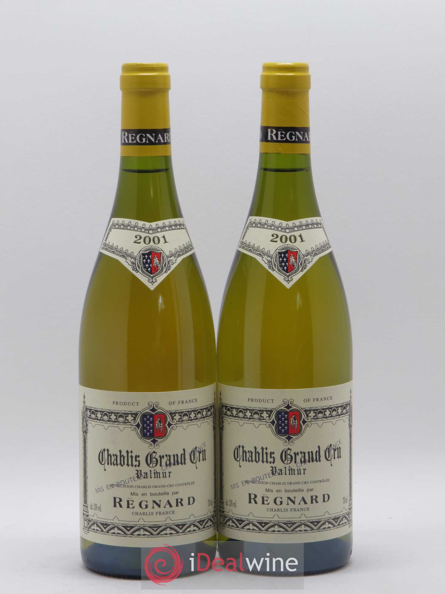 Chablis Grand Cru Valmur Regnard 2001 - Lot de 2 bouteilles - 0