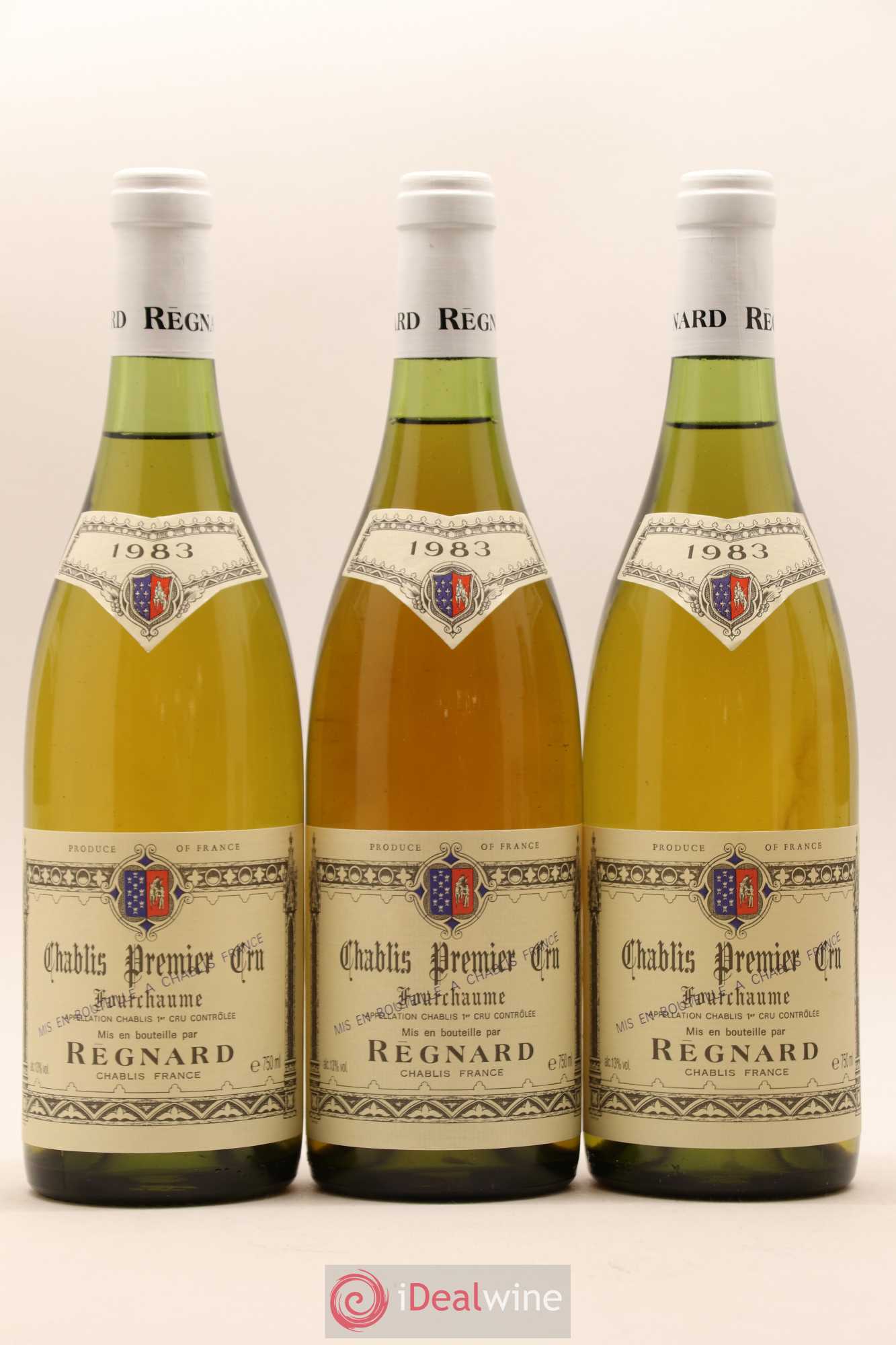 Chablis 1er Cru Fourchaume Regnard 1983 - Lot de 6 bouteilles - 1