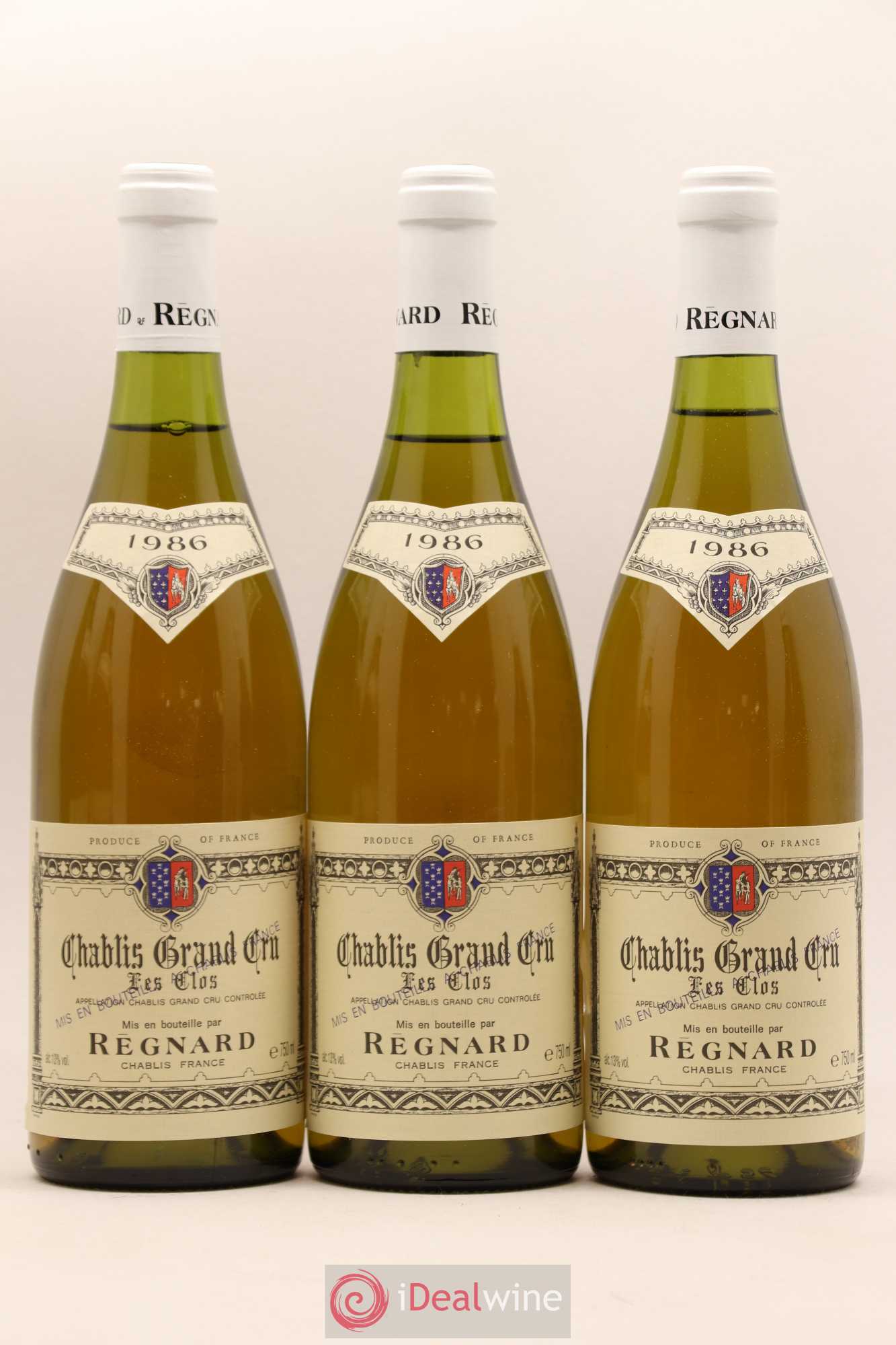Chablis Grand Cru Les Clos Regnard 1986 - Posten von 6 Flaschen - 2