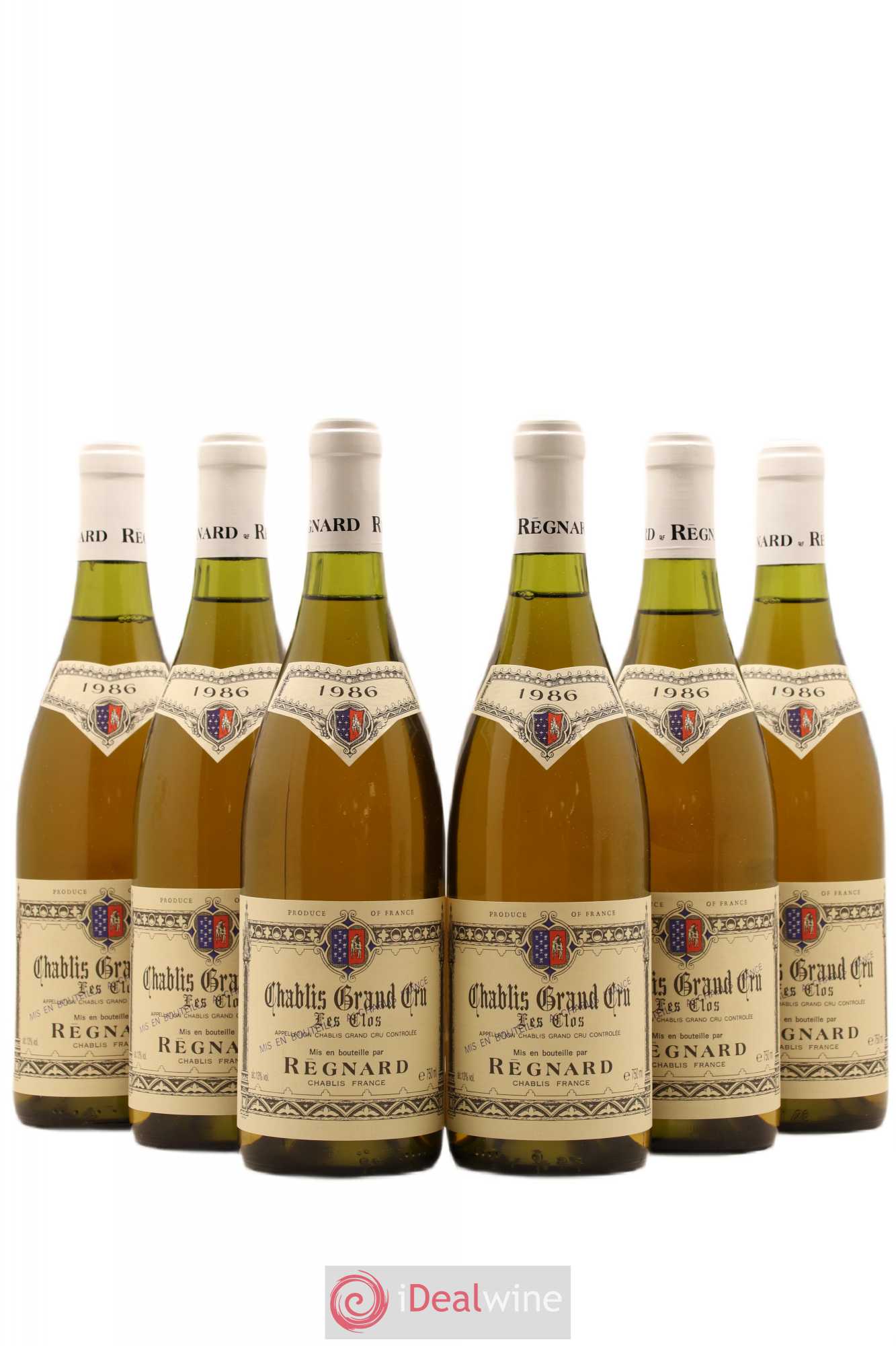 Chablis Grand Cru Les Clos Regnard 1986 - Posten von 6 Flaschen - 0