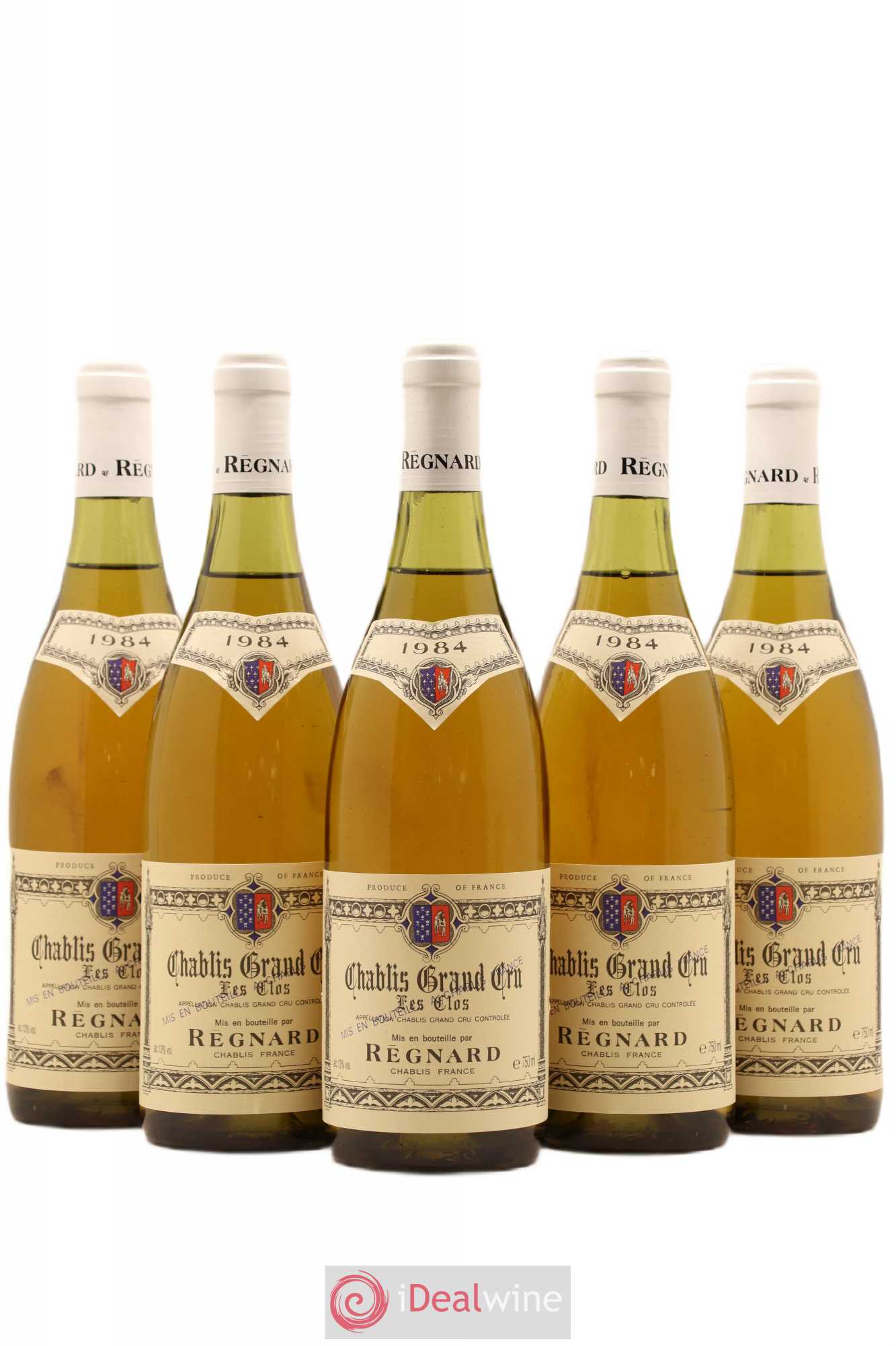Chablis Grand Cru Les Clos Regnard 1984 - Posten von 5 Flaschen - 0