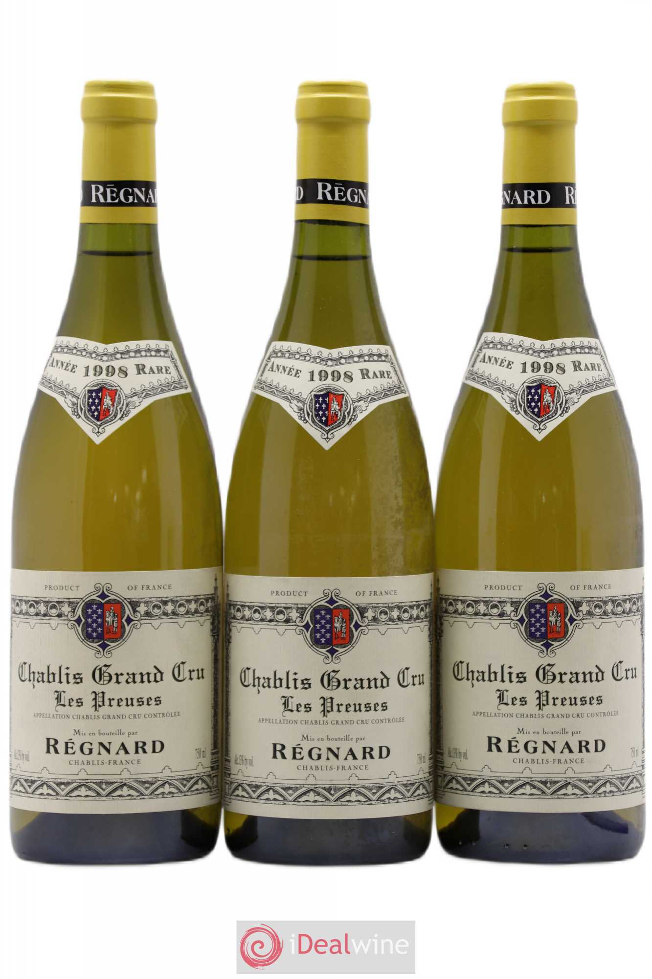 Chablis Grand Cru Les Preuses Regnard 1998 - Posten von 3 Flaschen - 0