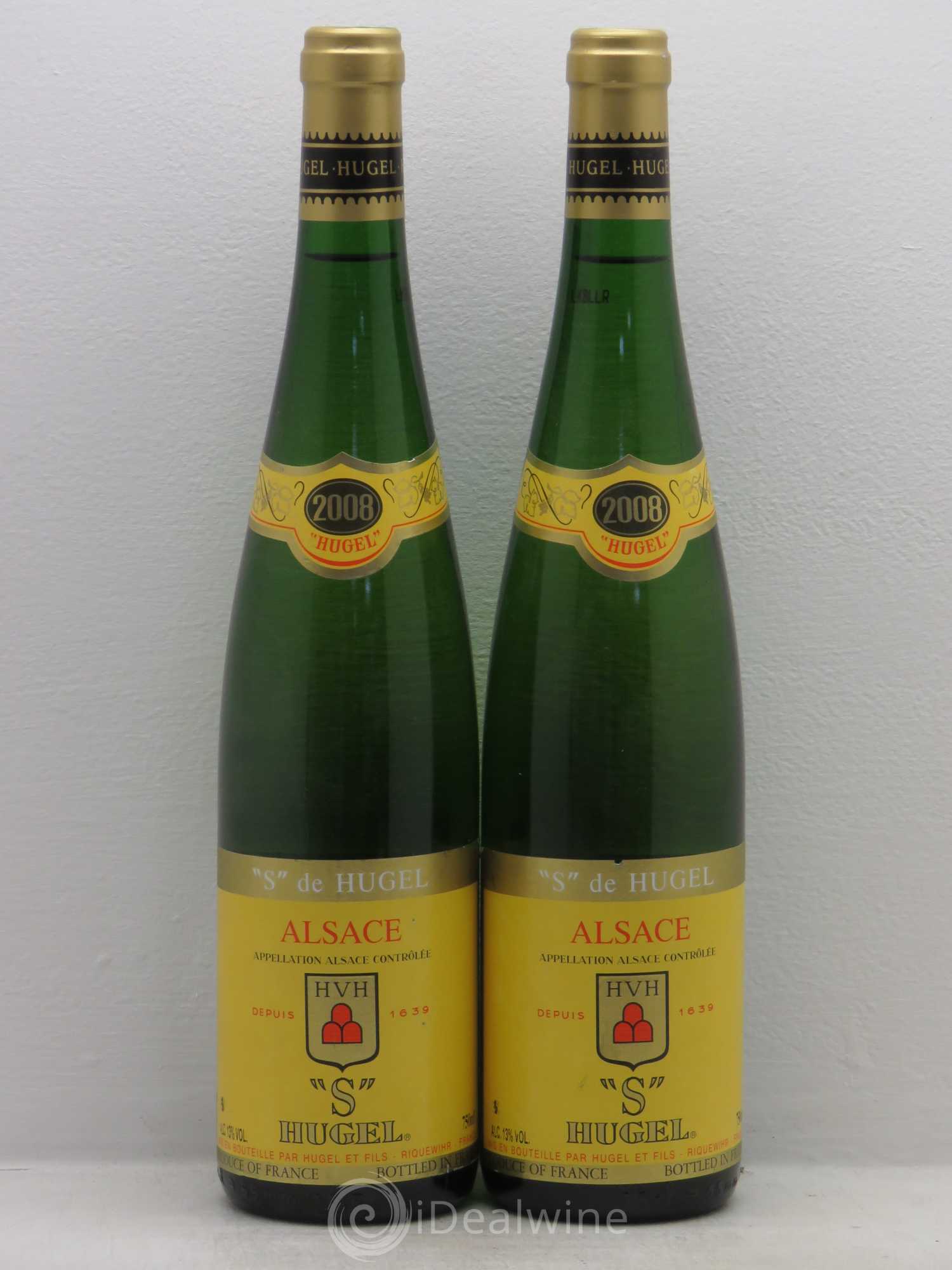 Alsace S de Hugel 2008 - Posten von 2 Flaschen - 0