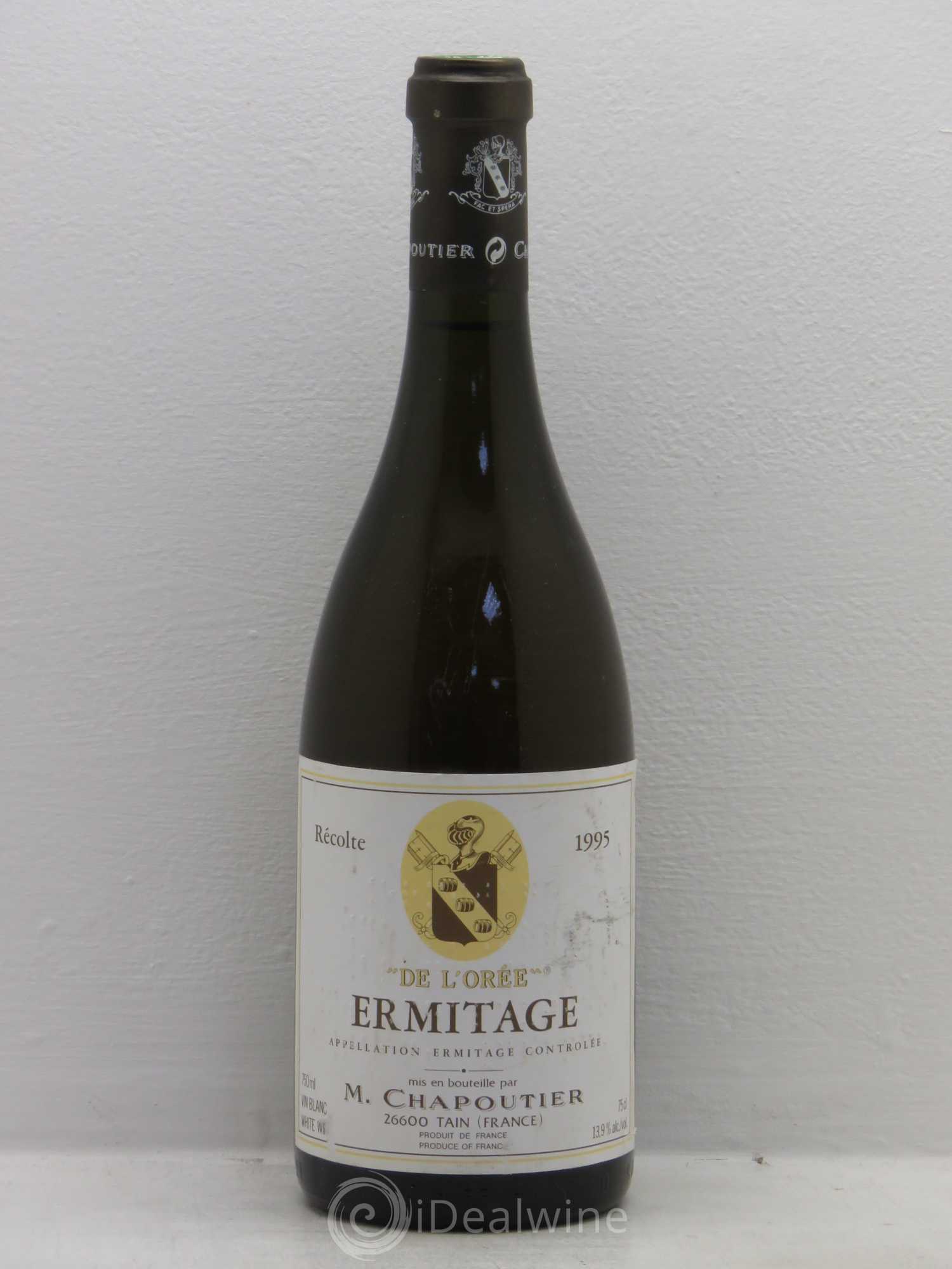 Hermitage Ermitage de l'Orée Chapoutier 1995 - Lot de 1 bouteille - 0