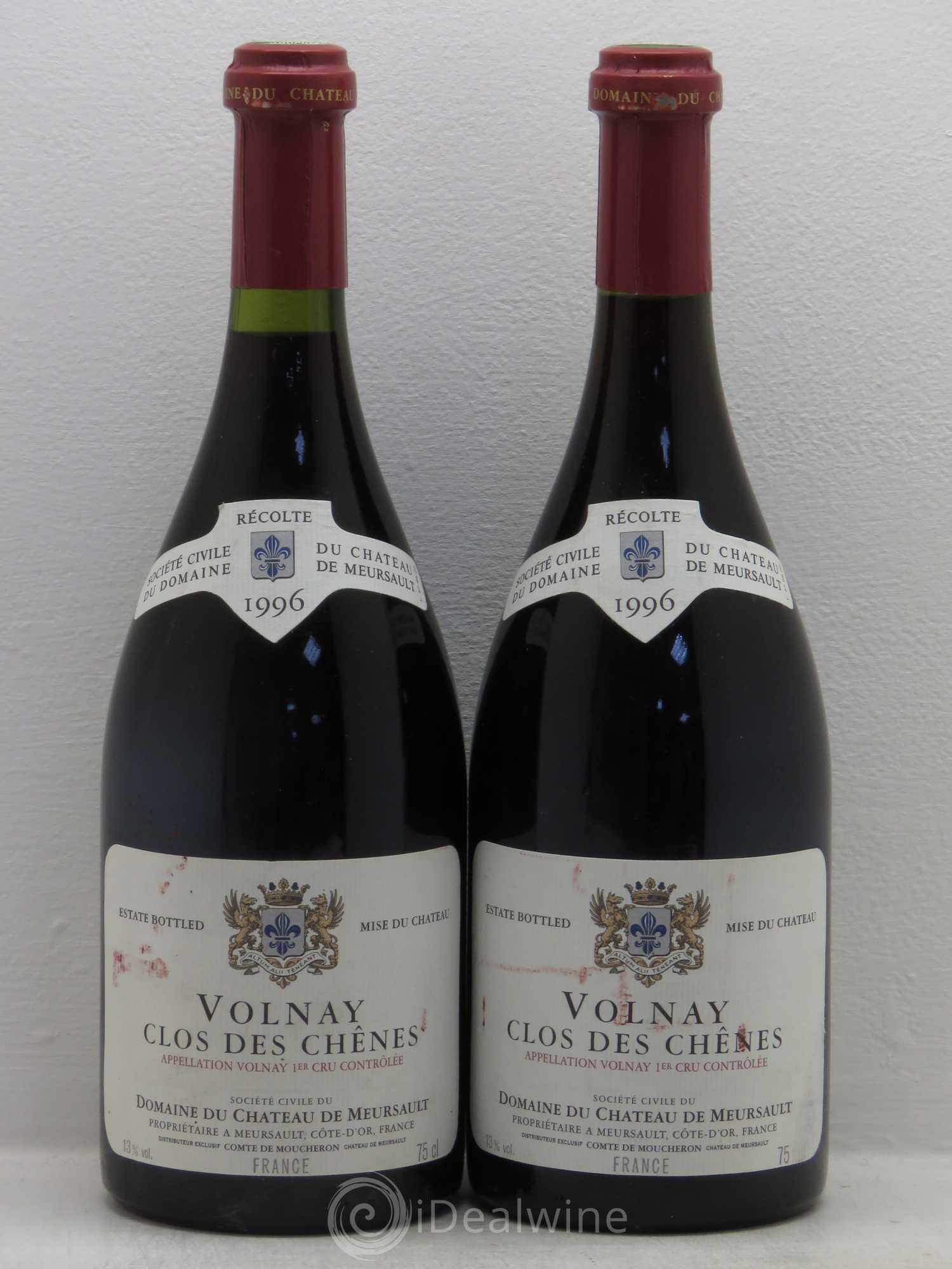 Volnay 1er Cru 1996 - Lot de 2 bouteilles - 0