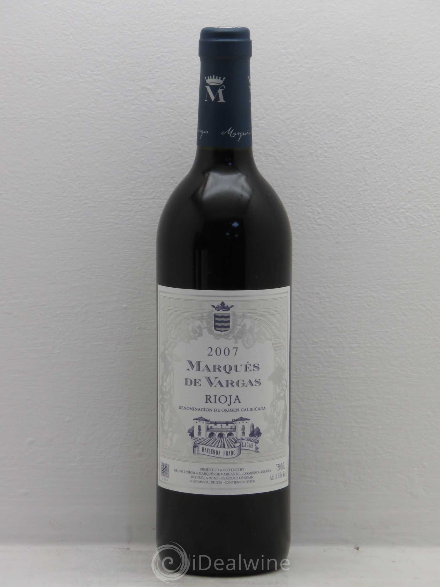 Rioja DOCA Marques de Vargas Reserva 2007 - Lot de 6 bouteilles - 0