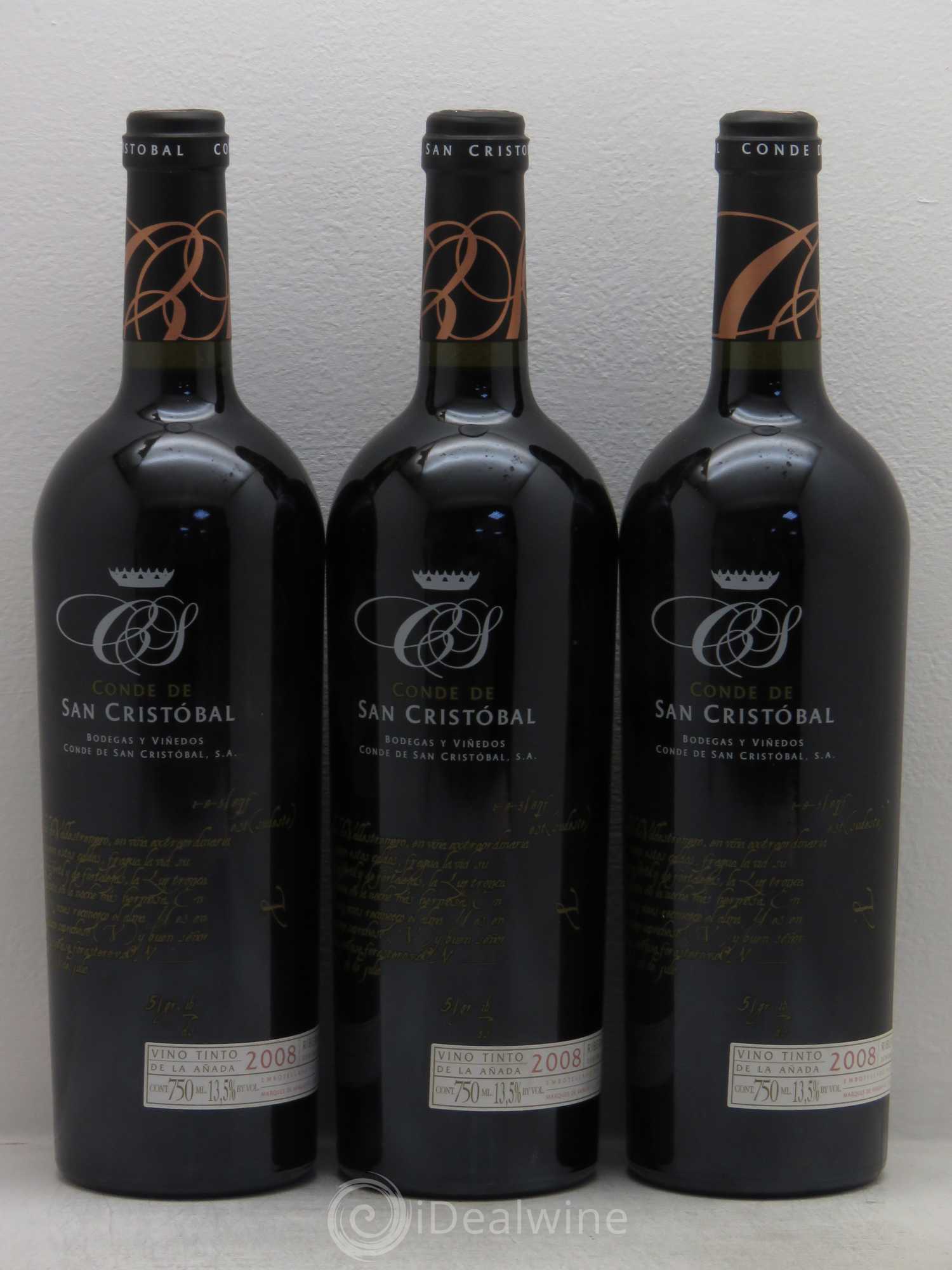 Ribera Del Duero DO Conde San Cristobal 2008 - Posten von 3 Flaschen - 0