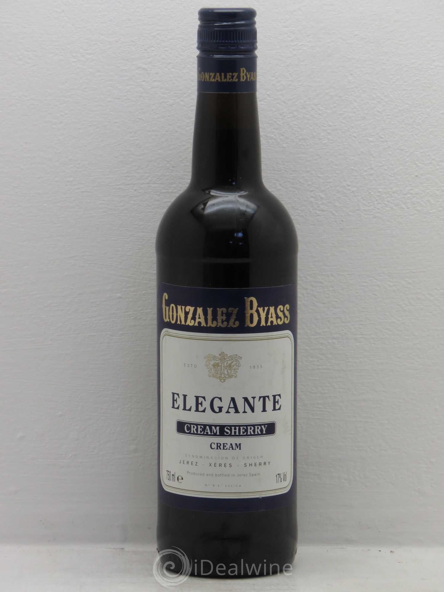Divers Gonzalez Byass Cream Sherry Elegante (sans prix de réserve) - Posten von 1 Flasche - 0