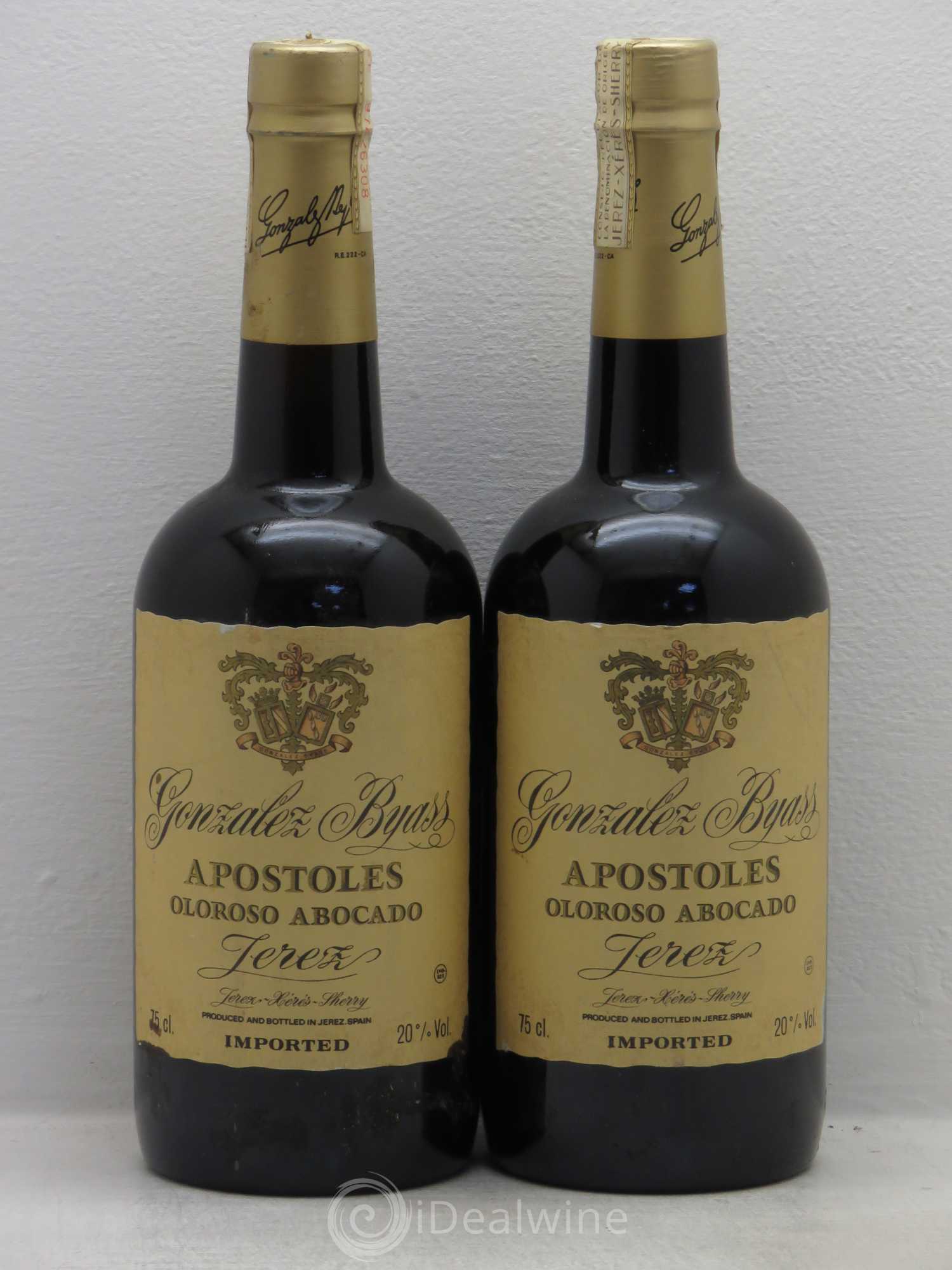 Divers Gonzalez Byass Sherry Apostoles Oloroso Abocado - Posten von 2 Flaschen - 0