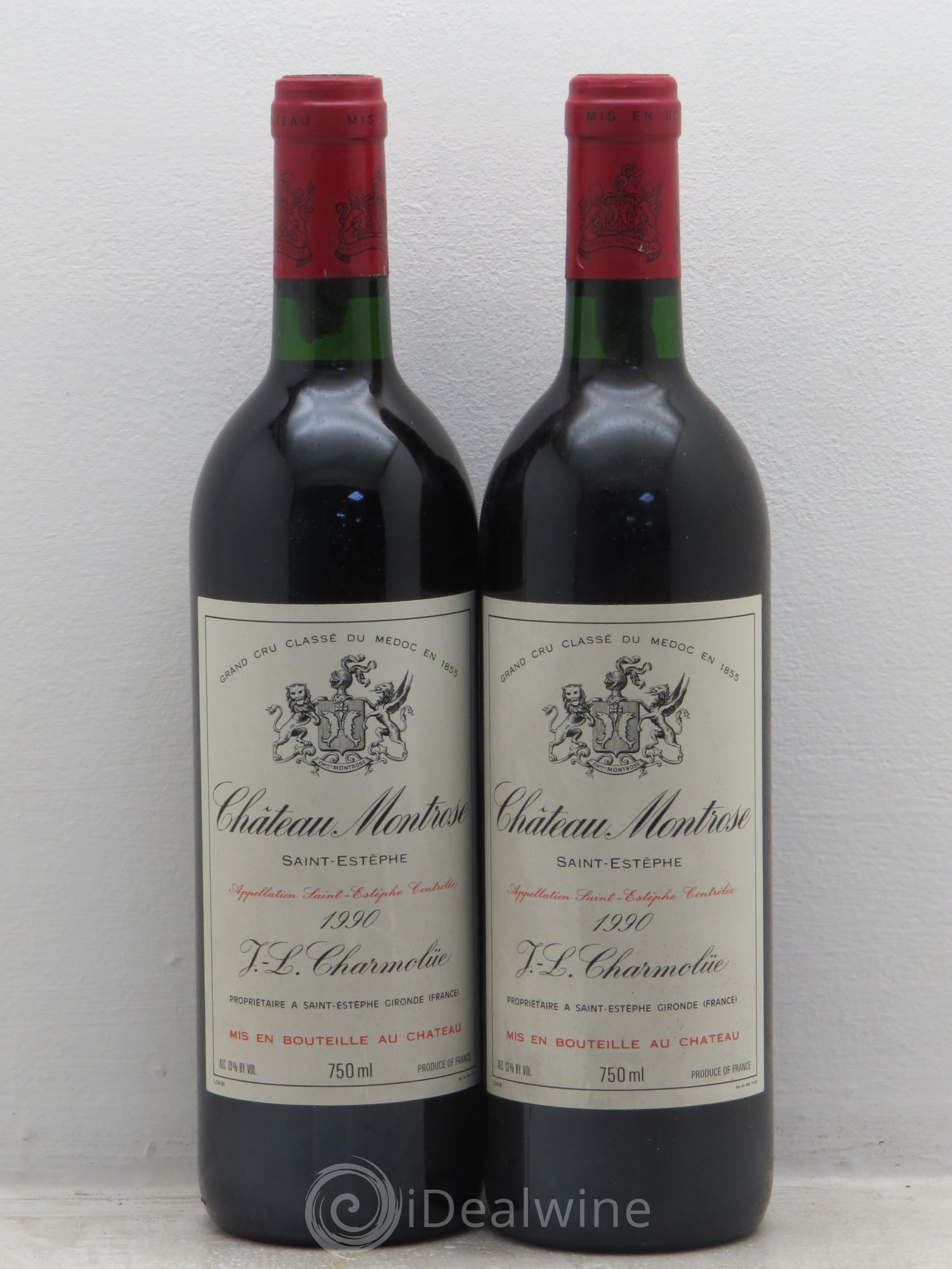 Château Montrose 2ème Grand Cru Classé 1990 - Lot de 2 bouteilles - 0