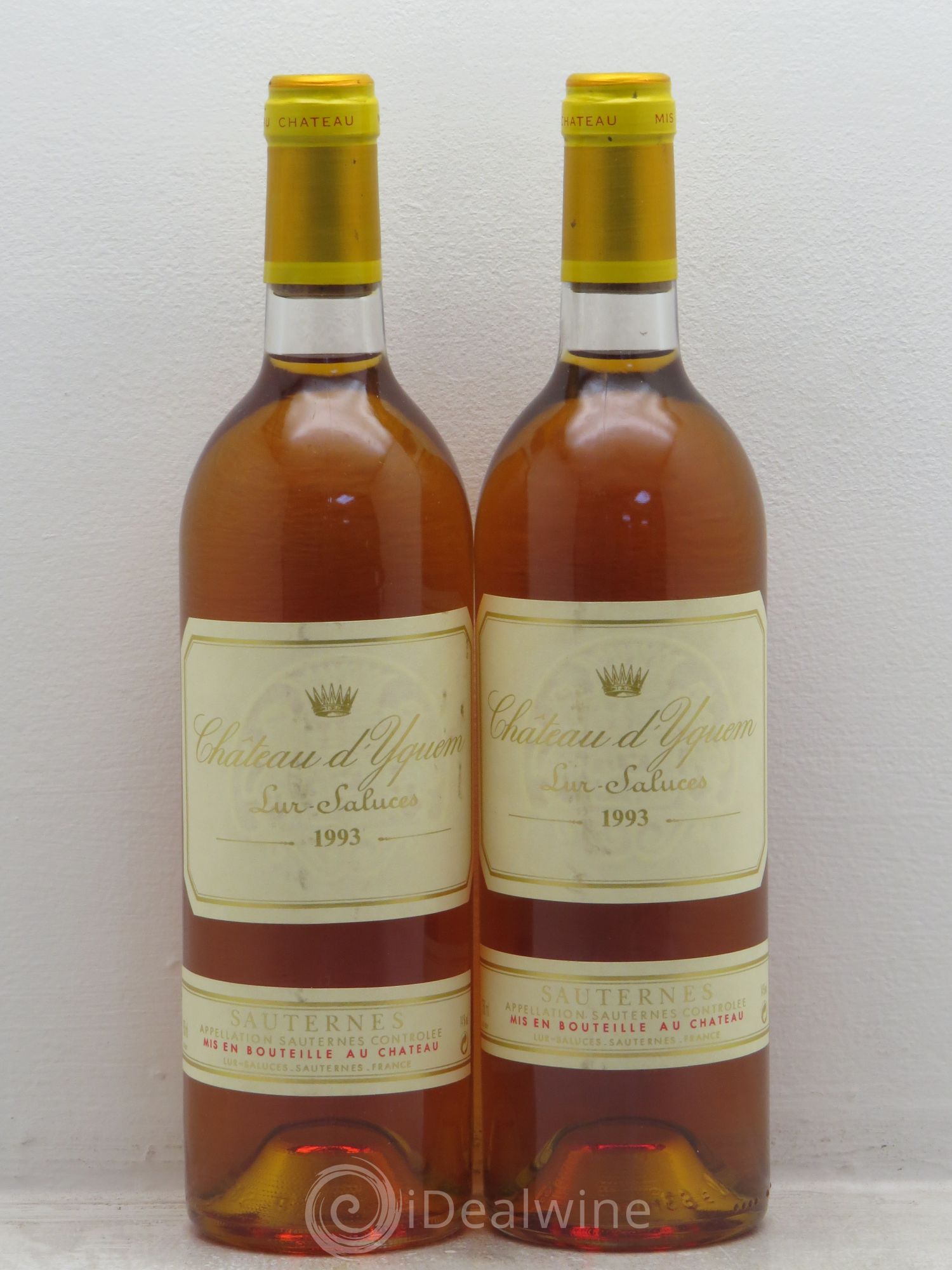 Château d' Yquem 1er Cru Classé Supérieur 1993 - Lotto di 2 bottiglie - 0