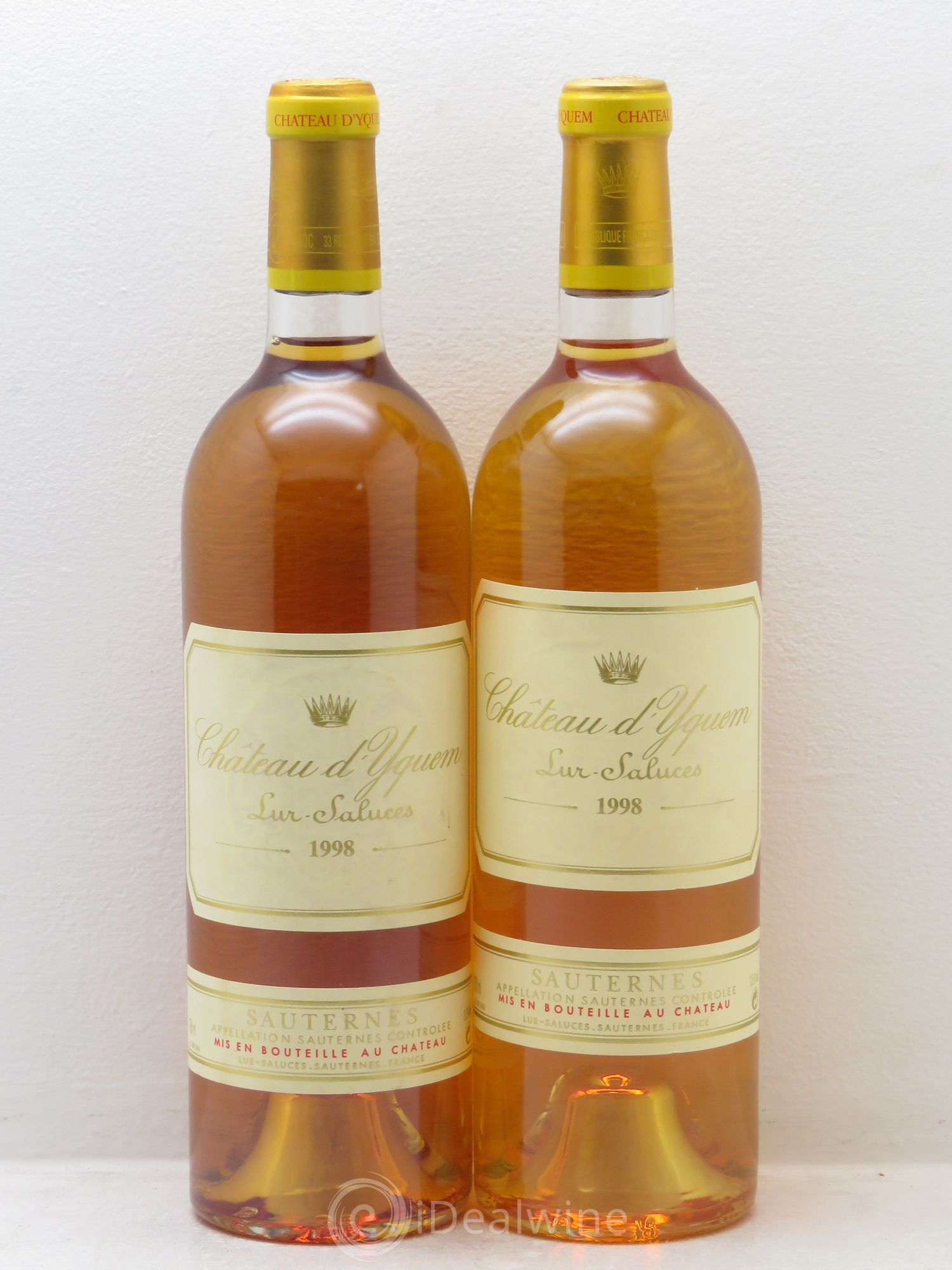 Château d' Yquem 1er Cru Classé Supérieur 1998 - Lotto di 2 bottiglie - 0