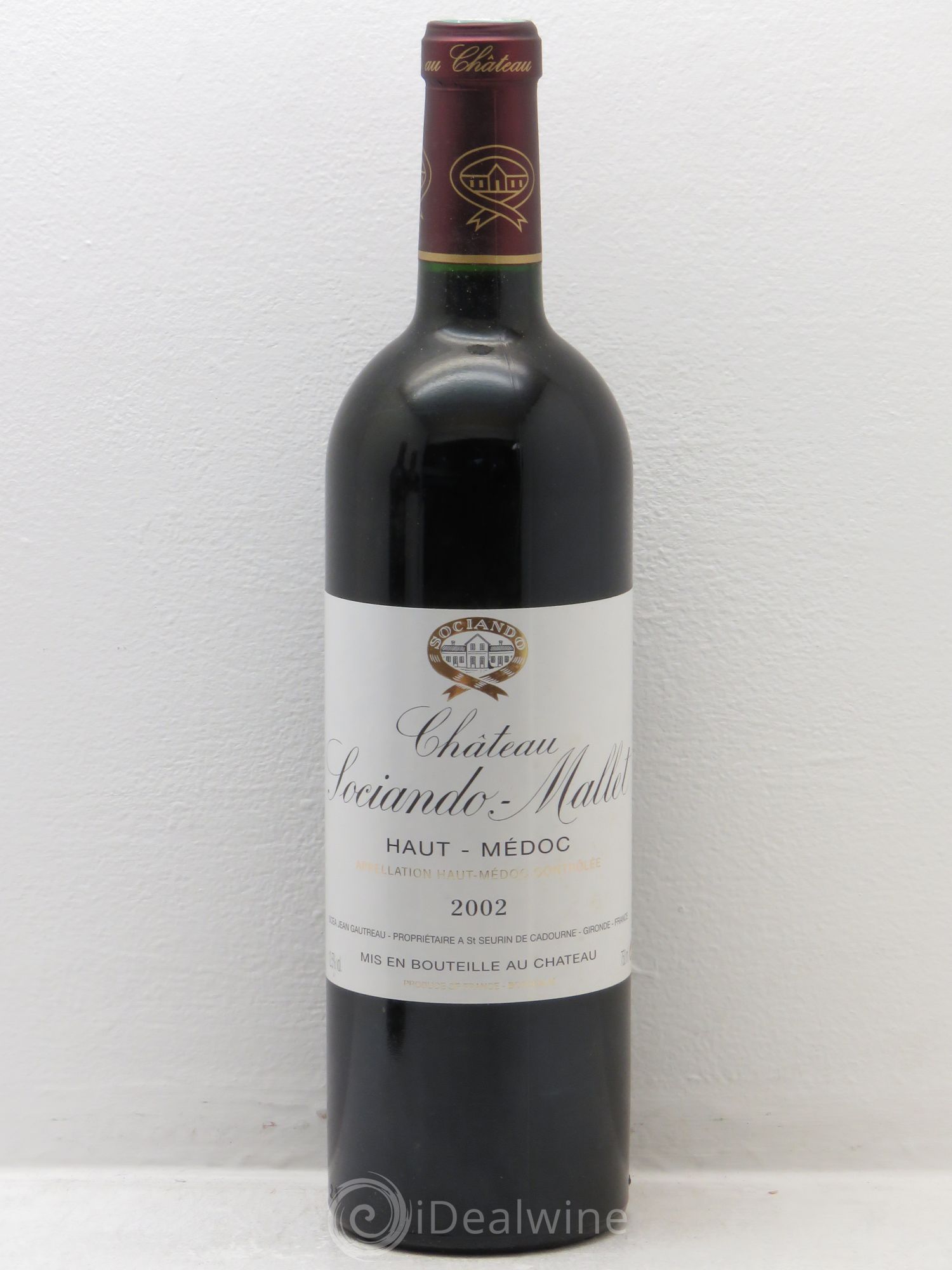 Château Sociando Mallet 2002 - Lot de 6 bouteilles - 0