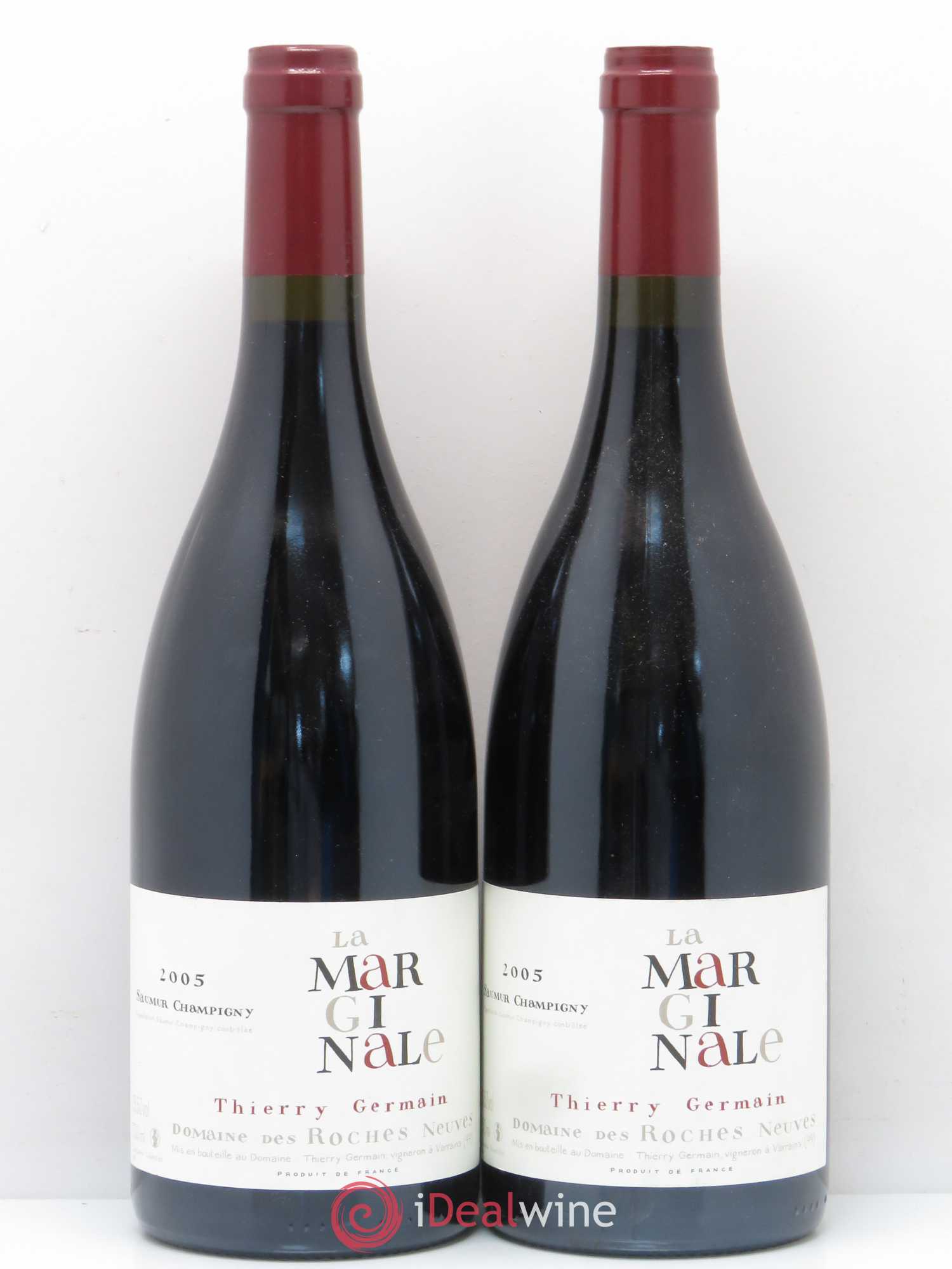 Saumur-Champigny La Marginale Domaine des Roches Neuves - Thierry Germain 2005 - Lot de 2 bouteilles - 0
